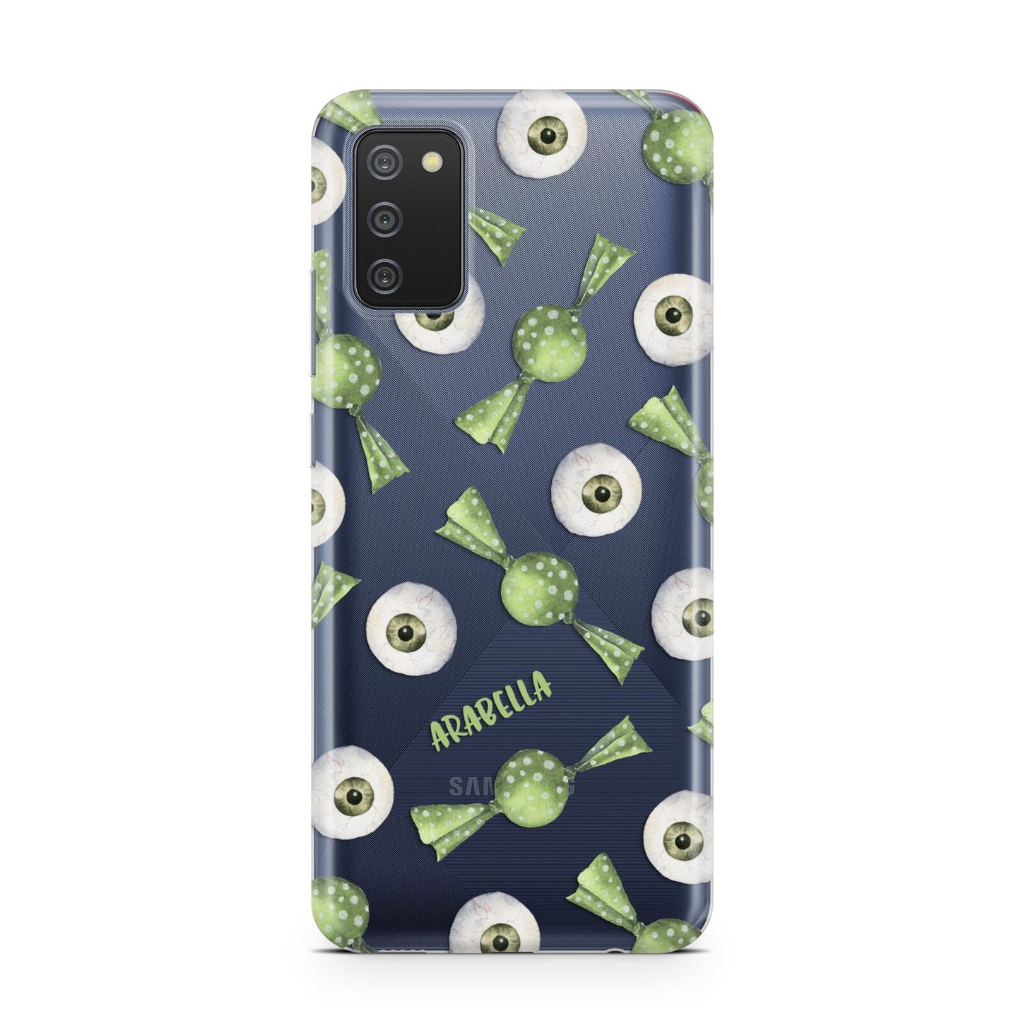 Personalised Eye Candy Halloween Samsung A02s Case