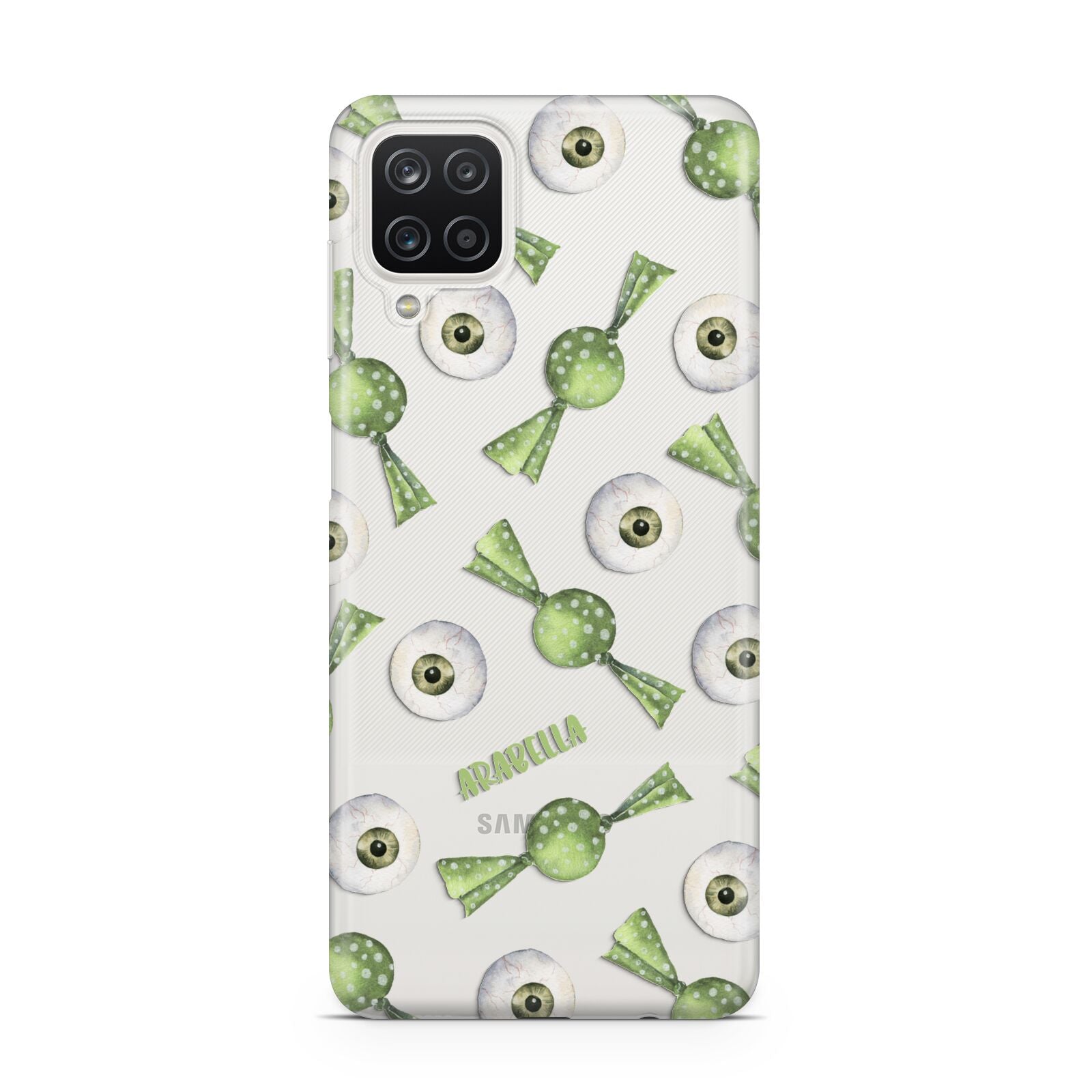 Personalised Eye Candy Halloween Samsung A12 Case