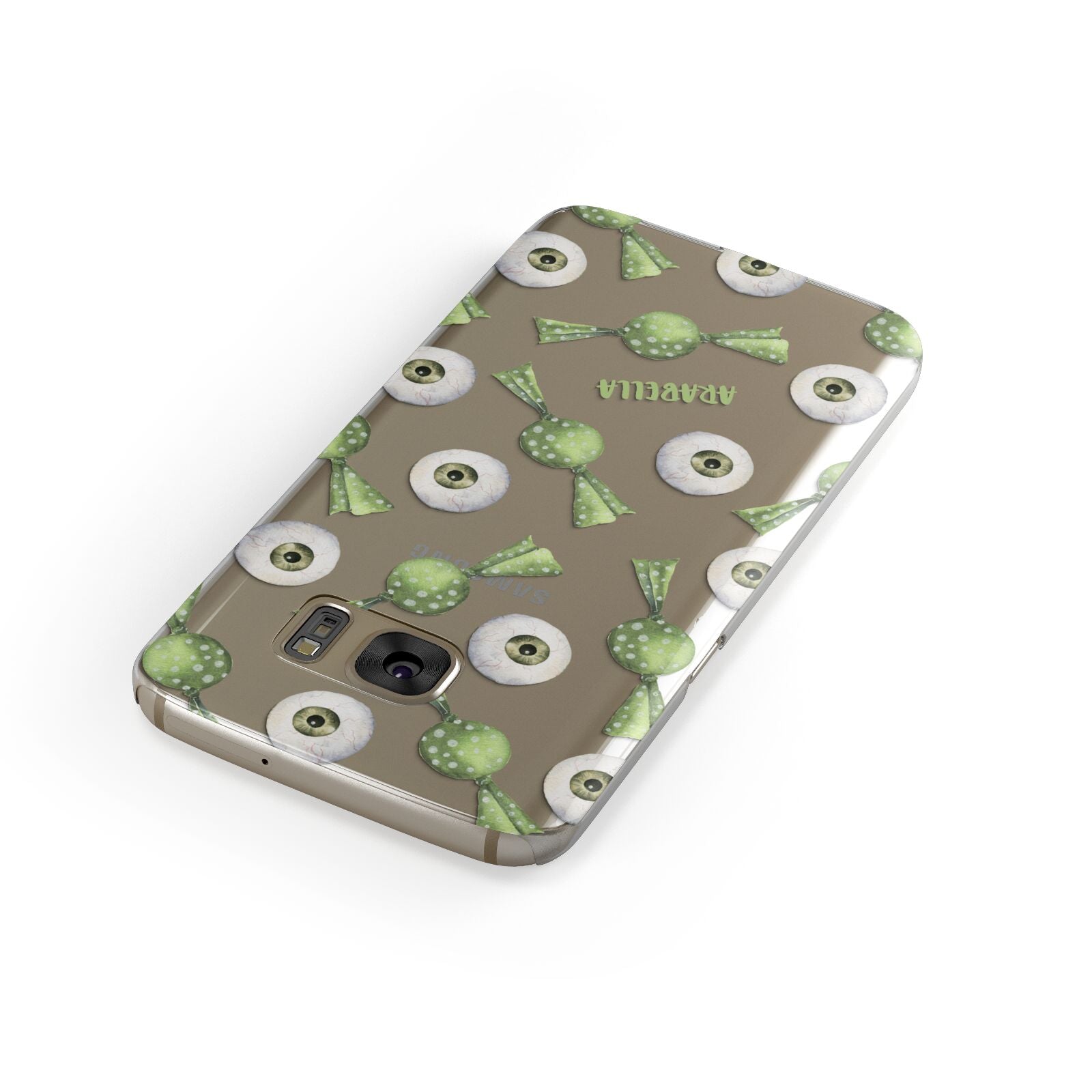 Personalised Eye Candy Halloween Samsung Galaxy Case Front Close Up