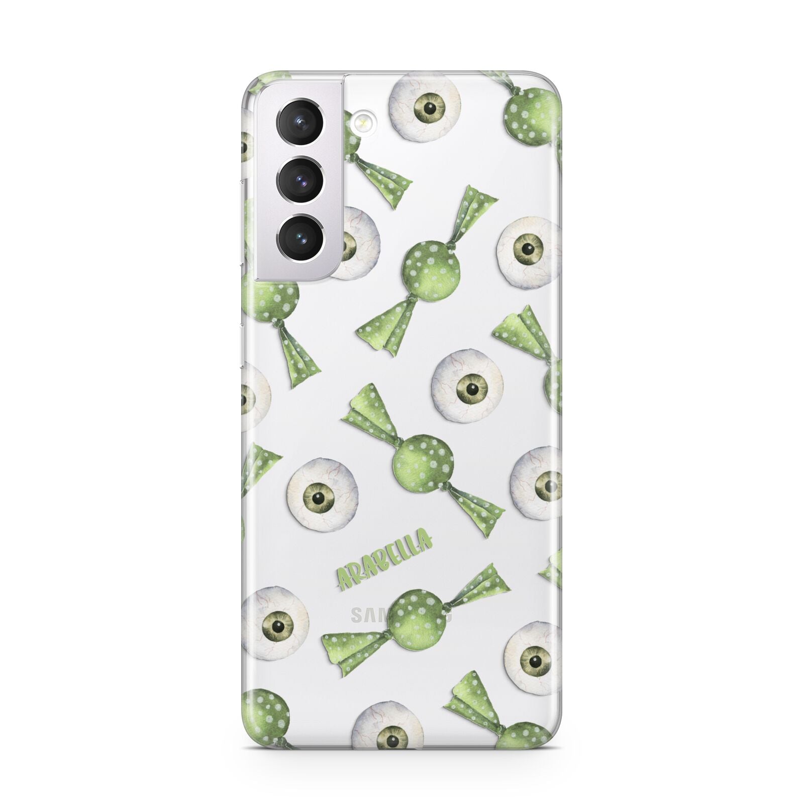 Personalised Eye Candy Halloween Samsung S21 Case