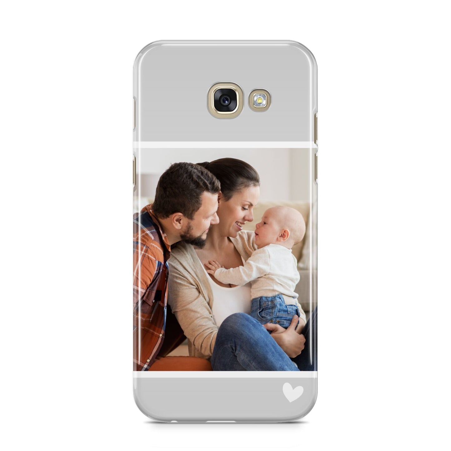 Personalised Family Portrait Samsung Galaxy A5 2017 Case on gold phone