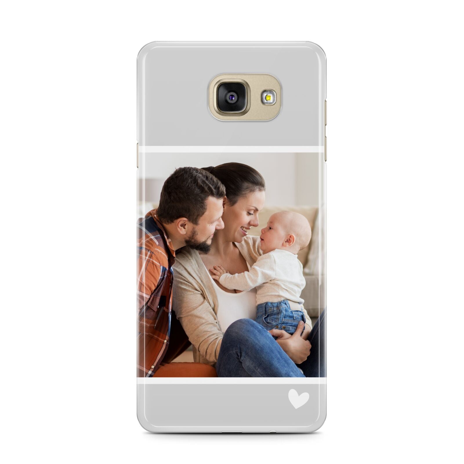 Personalised Family Portrait Samsung Galaxy A7 2016 Case on gold phone