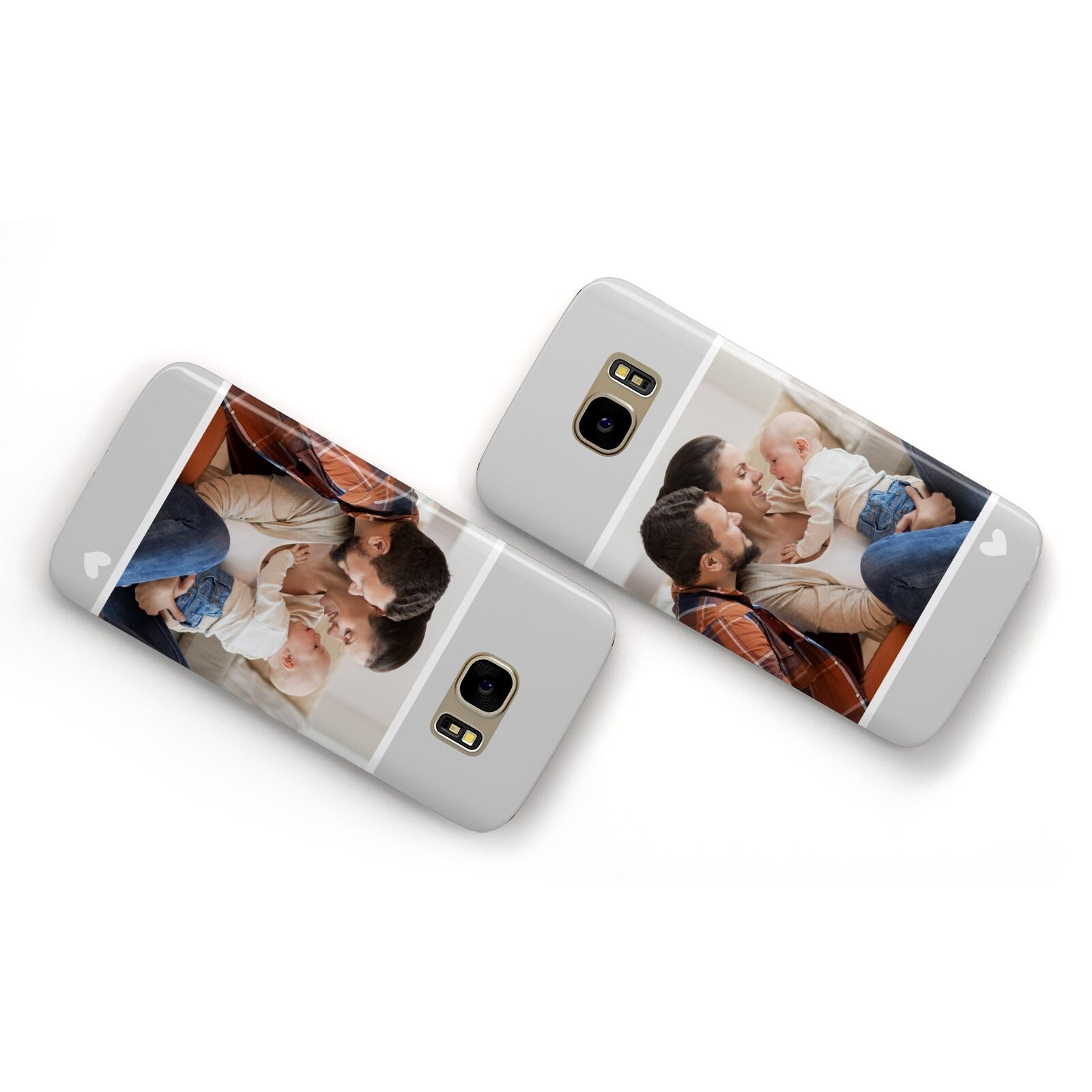 Personalised Family Portrait Samsung Galaxy Case Flat Overview