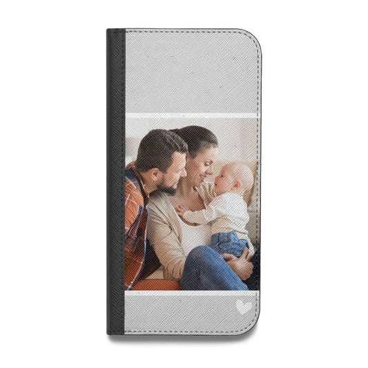Personalised Family Portrait Vegan Leather Flip iPhone Case
