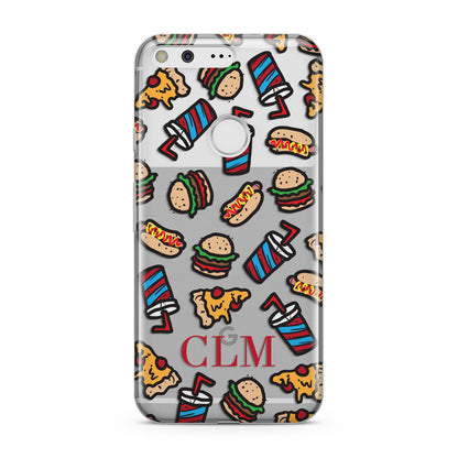 Personalised Fast Food Initials Google Pixel Case