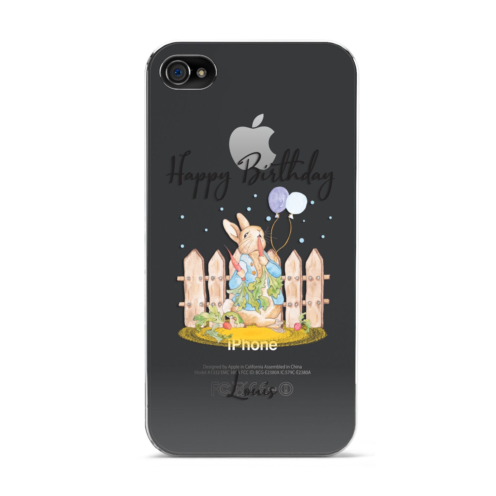 Personalised Father s Day Rabbit Apple iPhone 4s Case