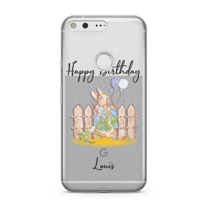 Personalised Father s Day Rabbit Google Pixel Case