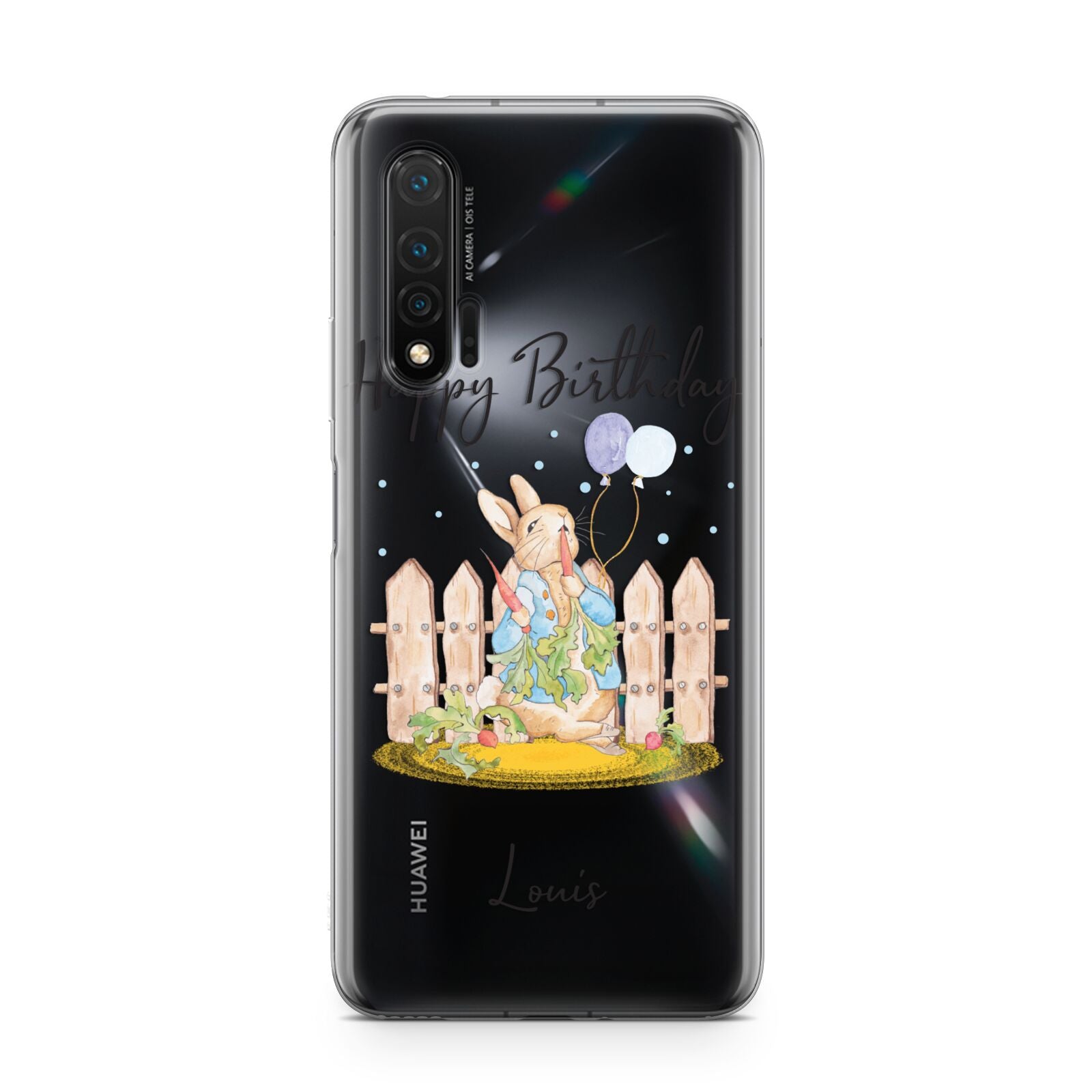 Personalised Father s Day Rabbit Huawei Nova 6 Phone Case