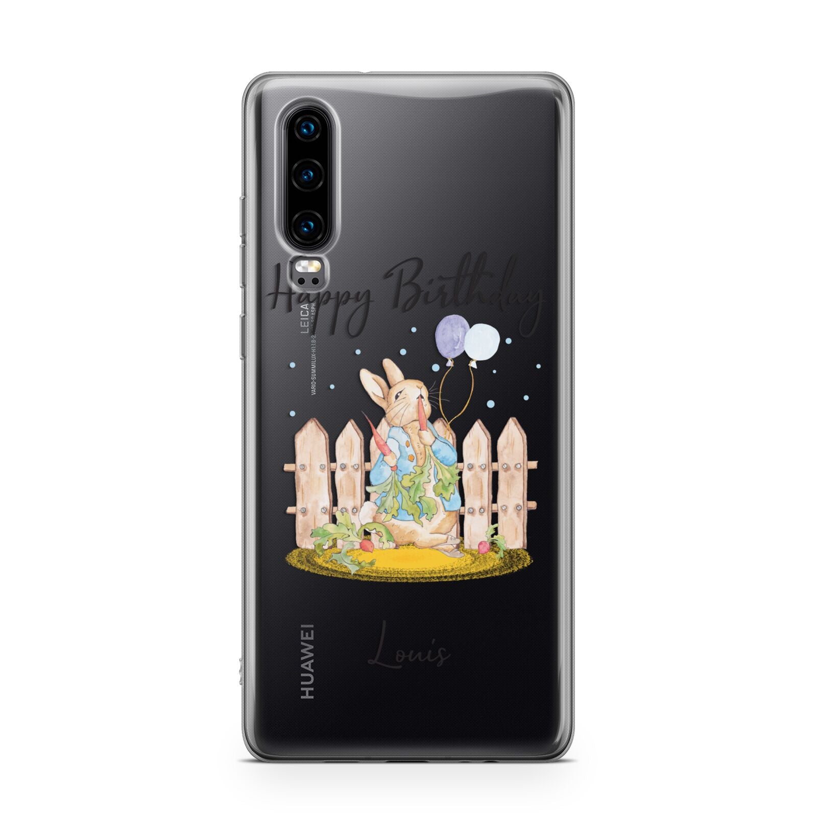 Personalised Father s Day Rabbit Huawei P30 Phone Case