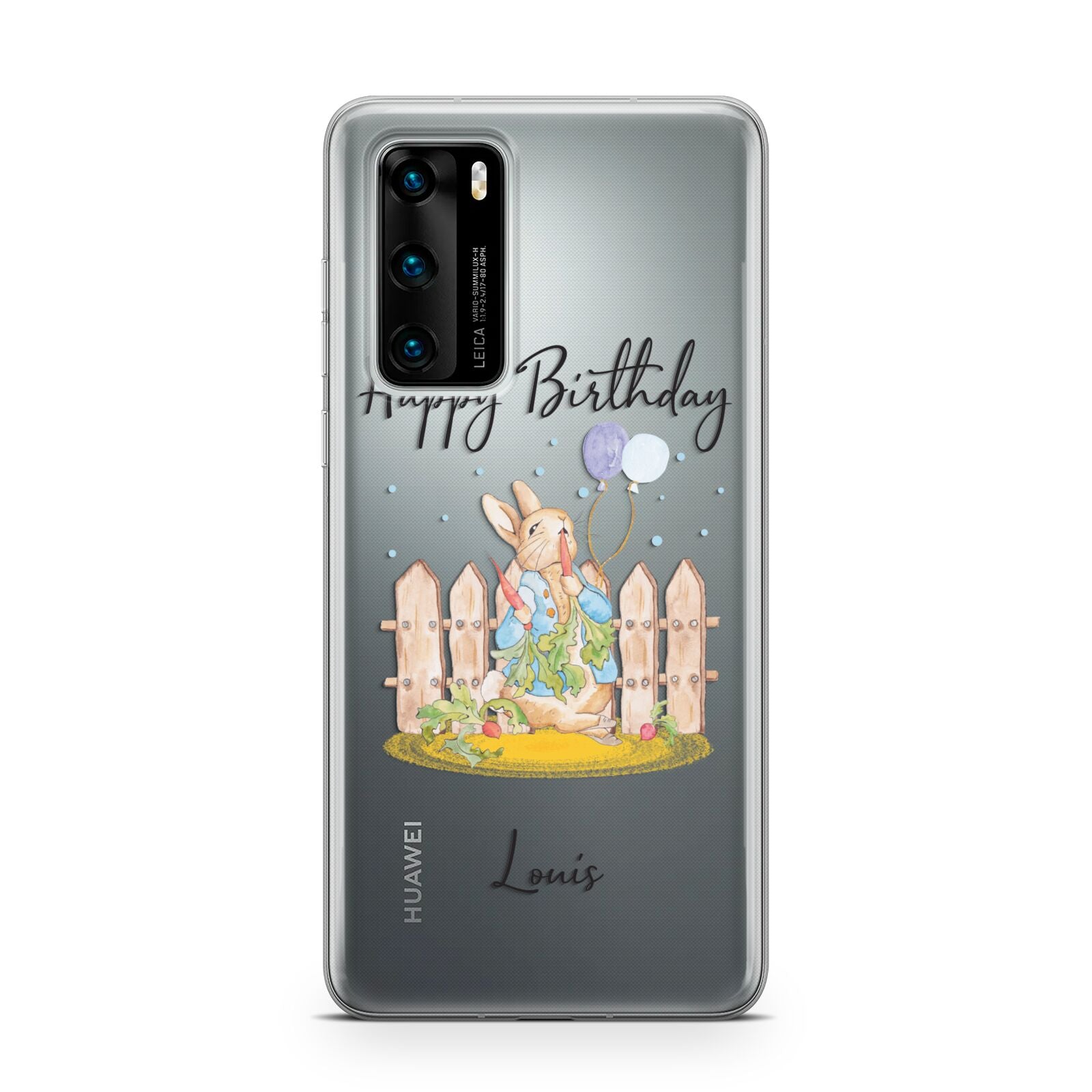 Personalised Father s Day Rabbit Huawei P40 Phone Case