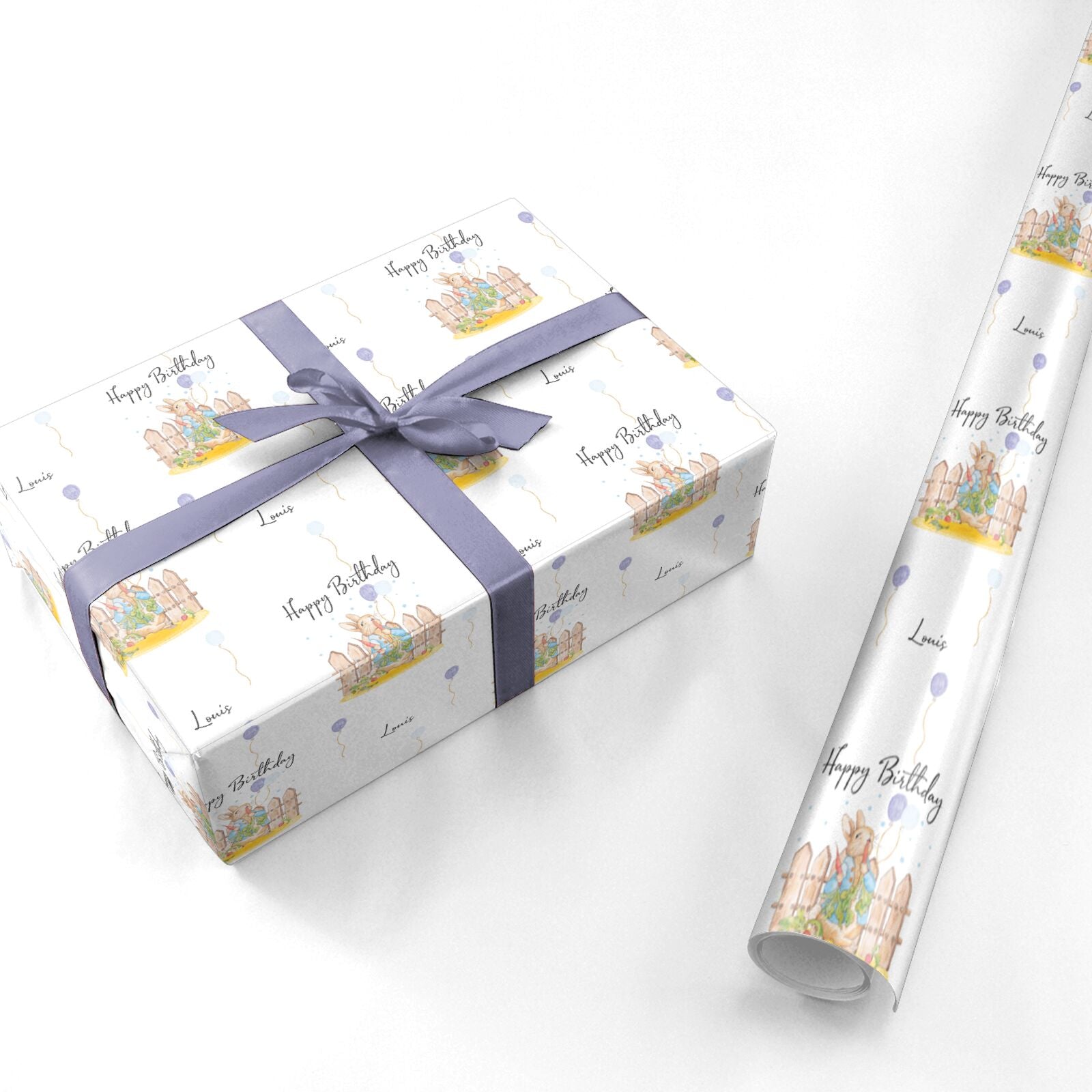 Personalised Father s Day Rabbit Personalised Wrapping Paper