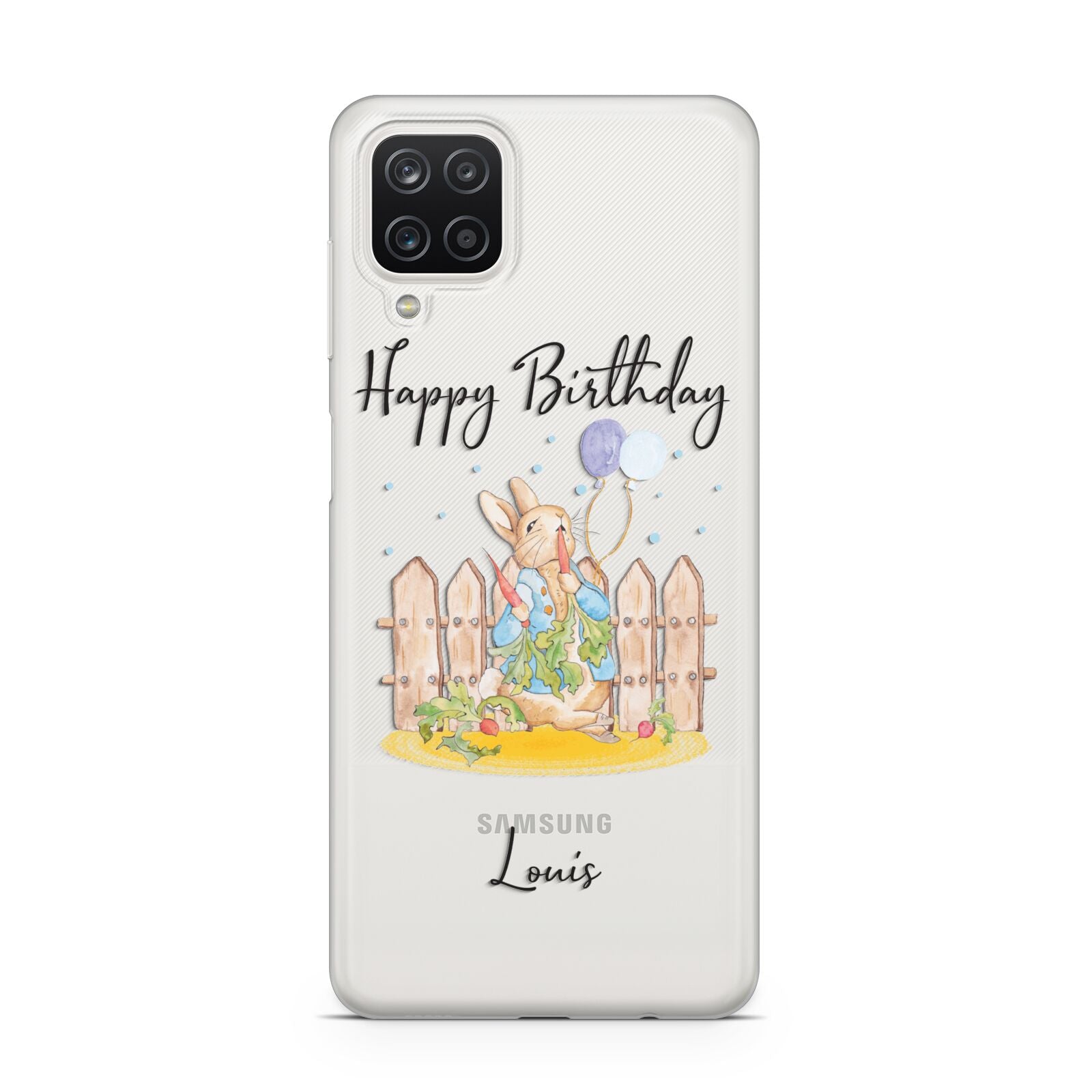 Personalised Father s Day Rabbit Samsung A12 Case