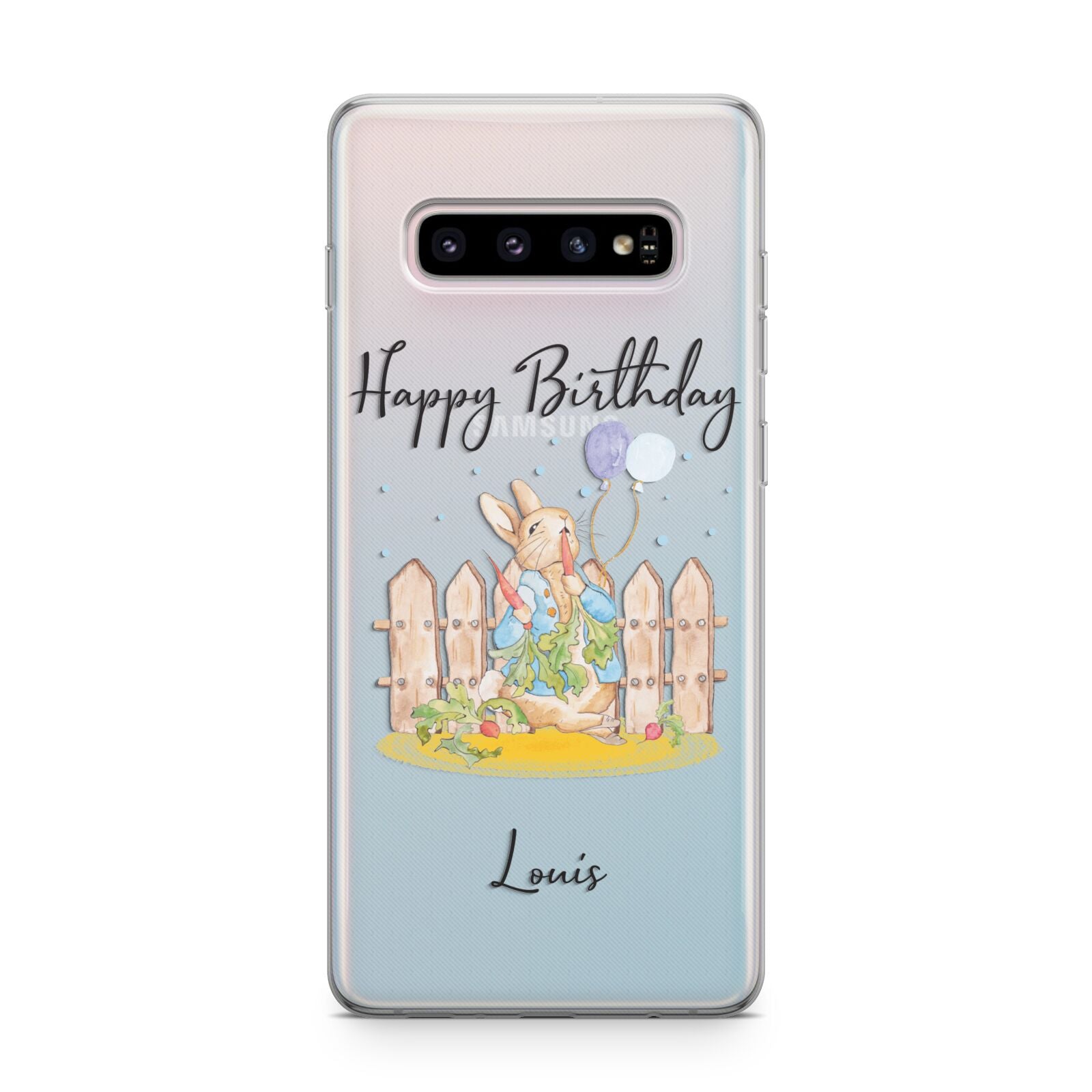 Personalised Father s Day Rabbit Samsung Galaxy S10 Plus Case