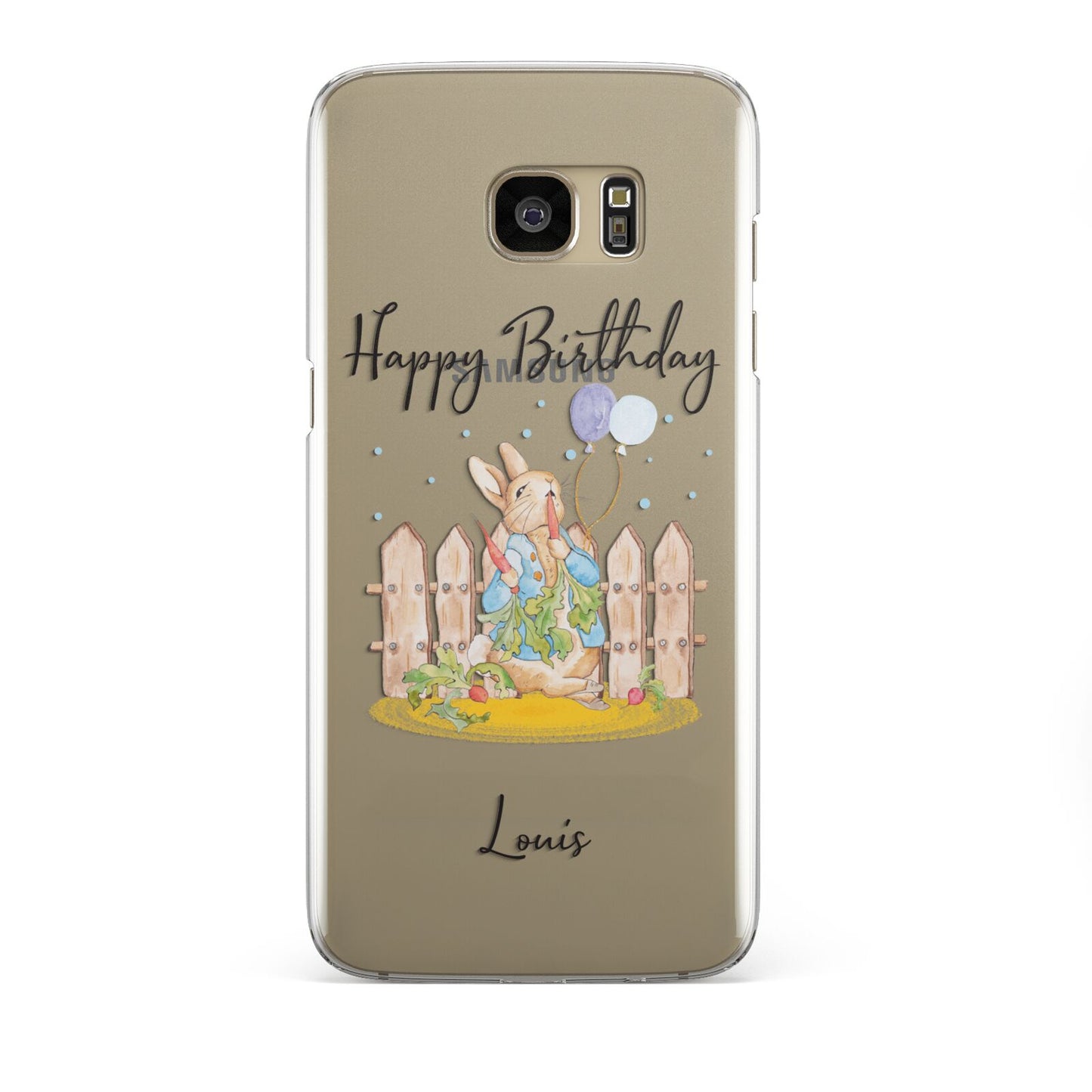 Personalised Father s Day Rabbit Samsung Galaxy S7 Edge Case