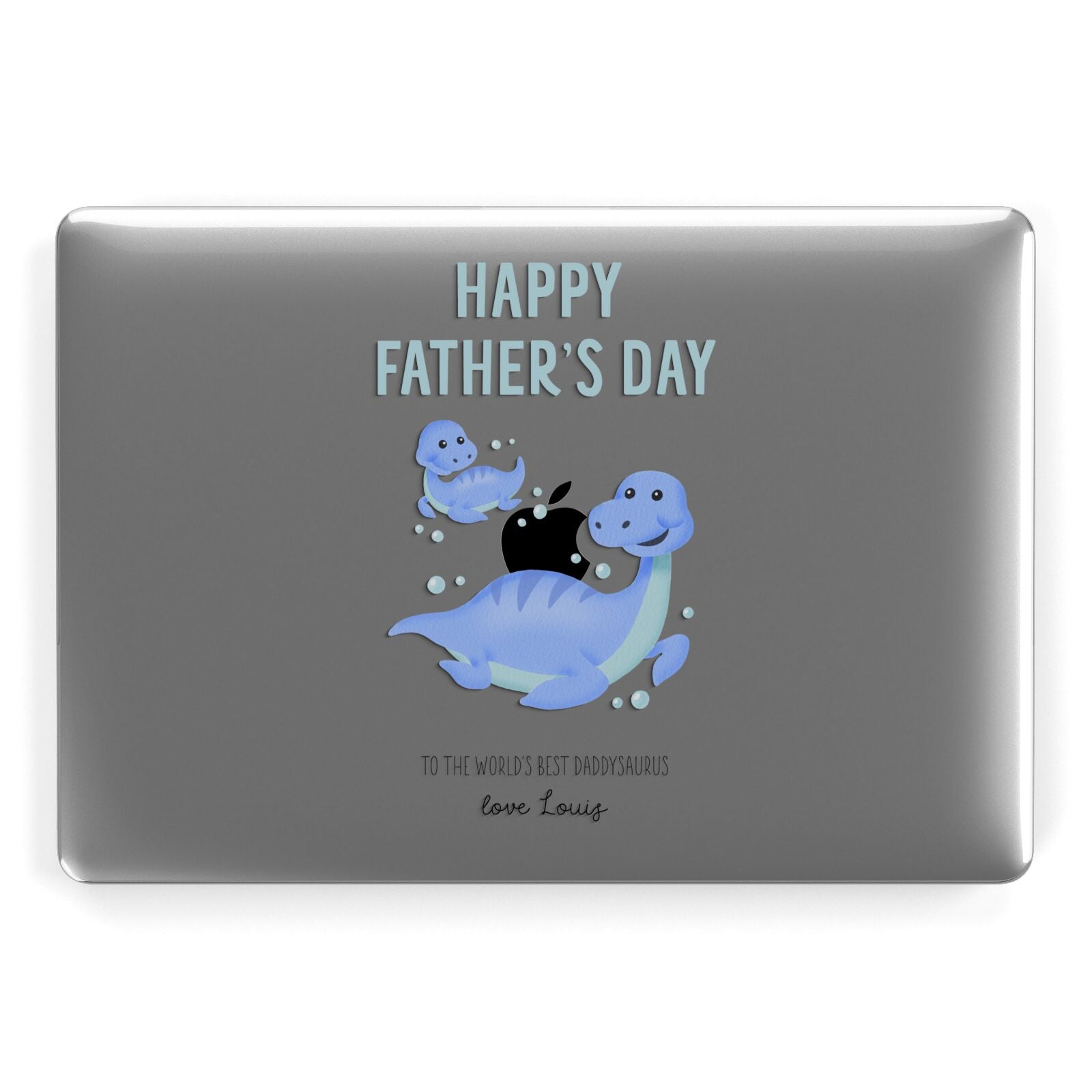 Personalised Fathers Day Dinosaur Apple MacBook Case
