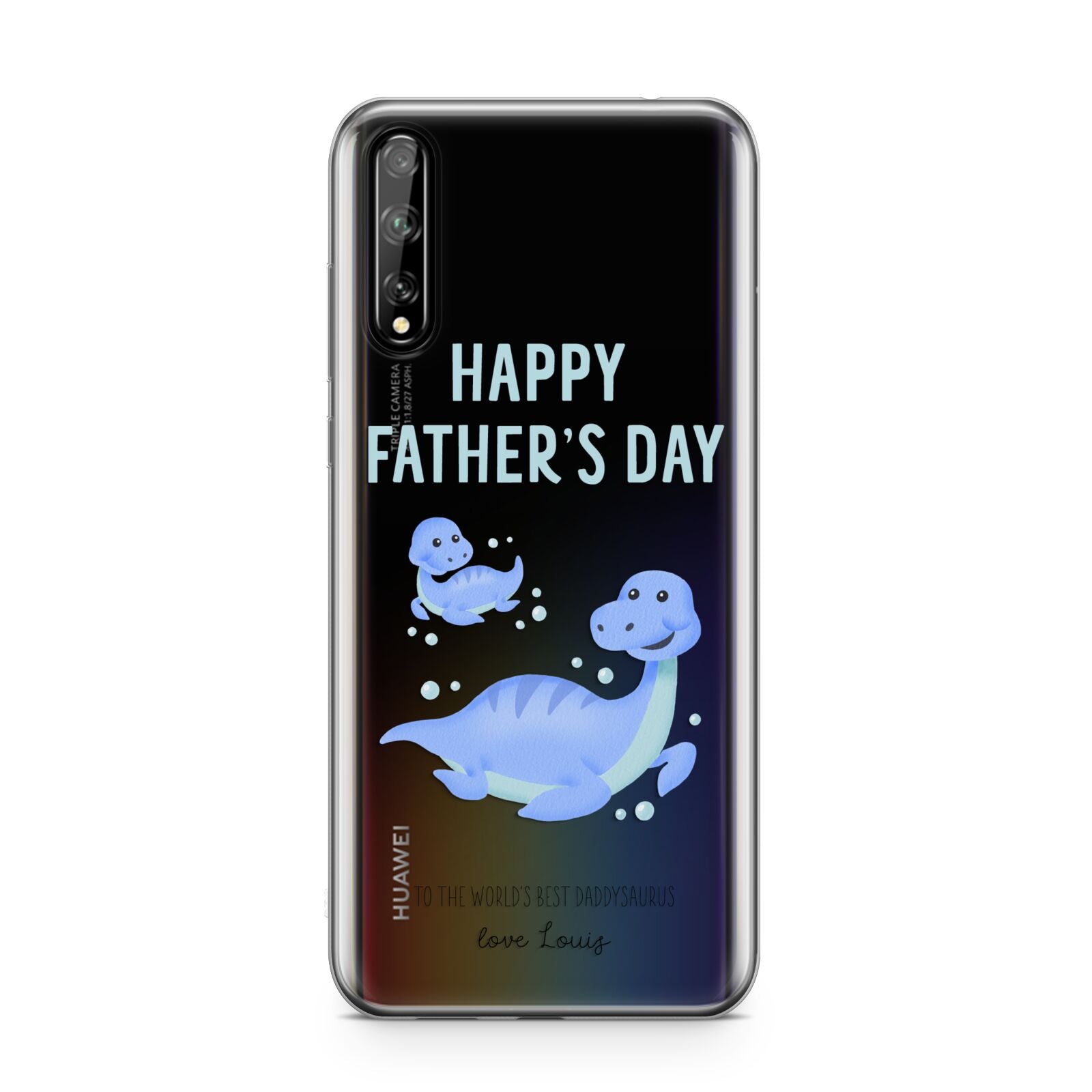 Personalised Fathers Day Dinosaur Huawei Enjoy 10s Phone Case