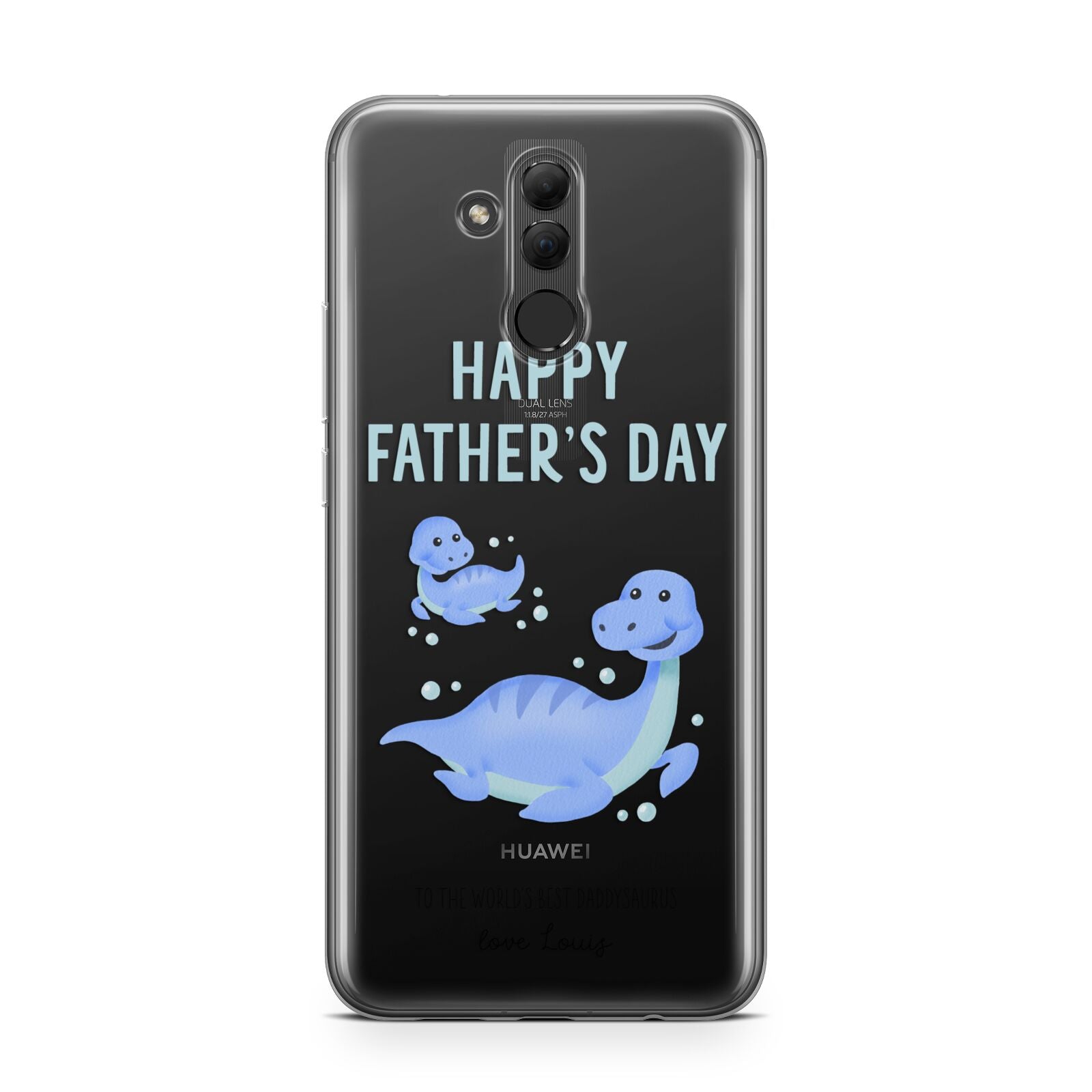 Personalised Fathers Day Dinosaur Huawei Mate 20 Lite