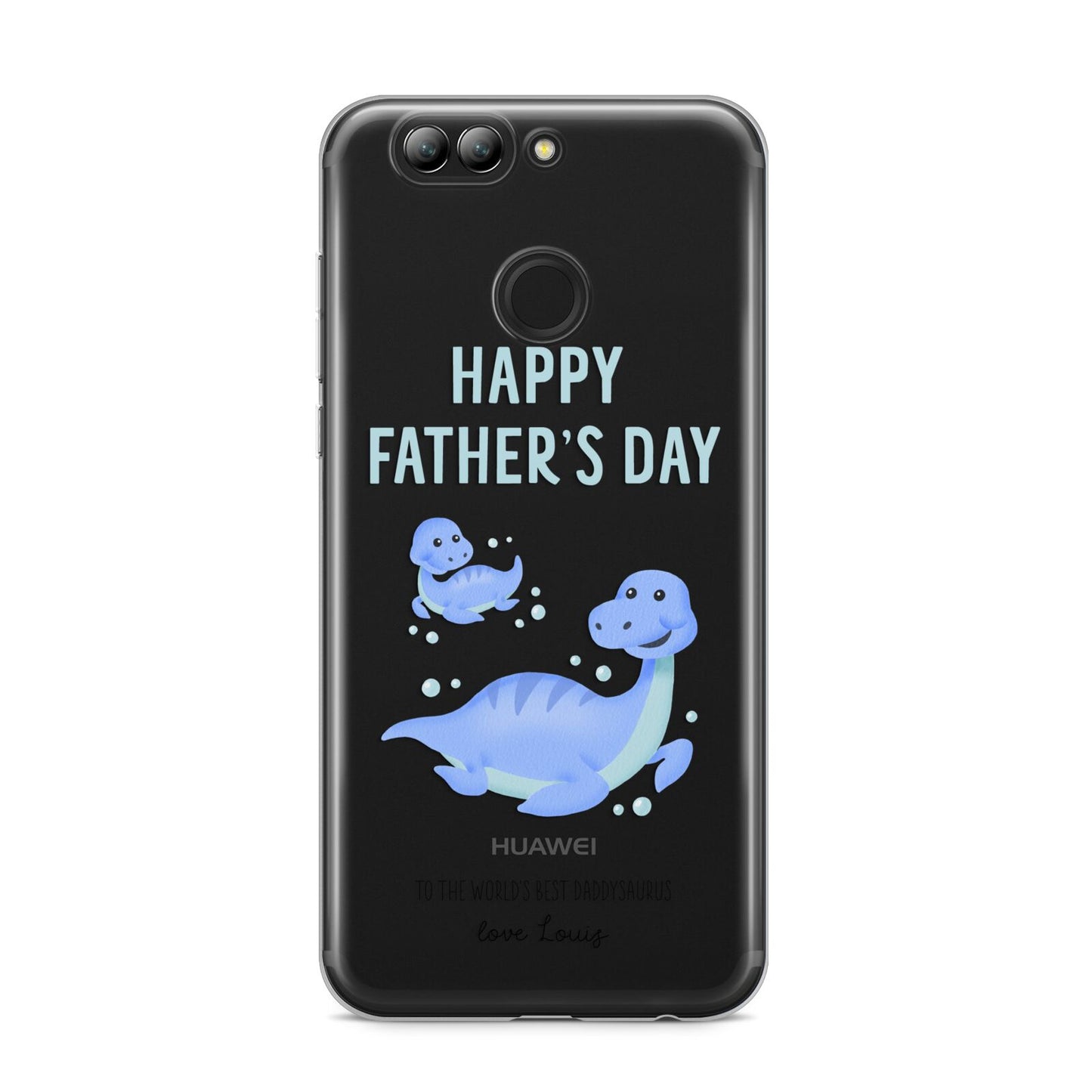 Personalised Fathers Day Dinosaur Huawei Nova 2s Phone Case