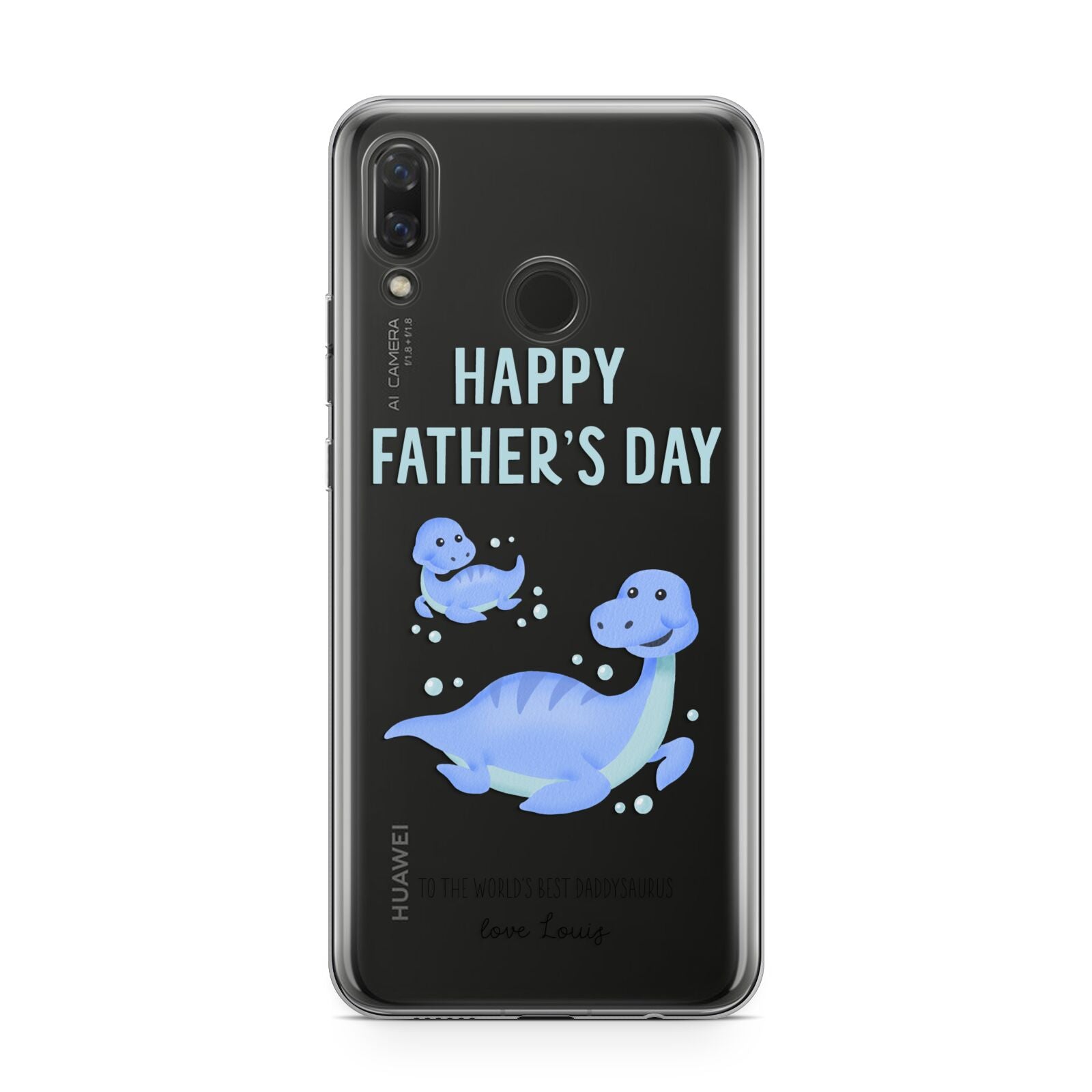 Personalised Fathers Day Dinosaur Huawei Nova 3 Phone Case