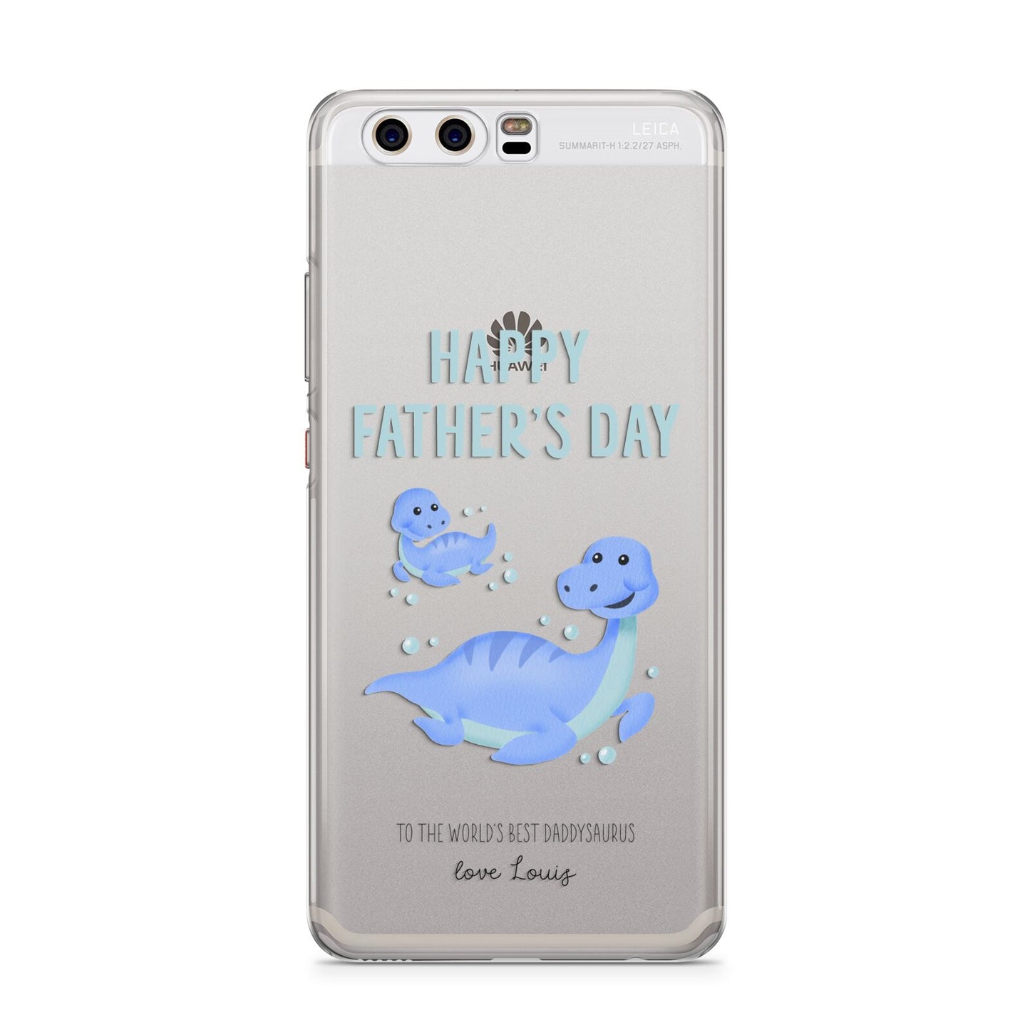 Personalised Fathers Day Dinosaur Huawei P10 Phone Case