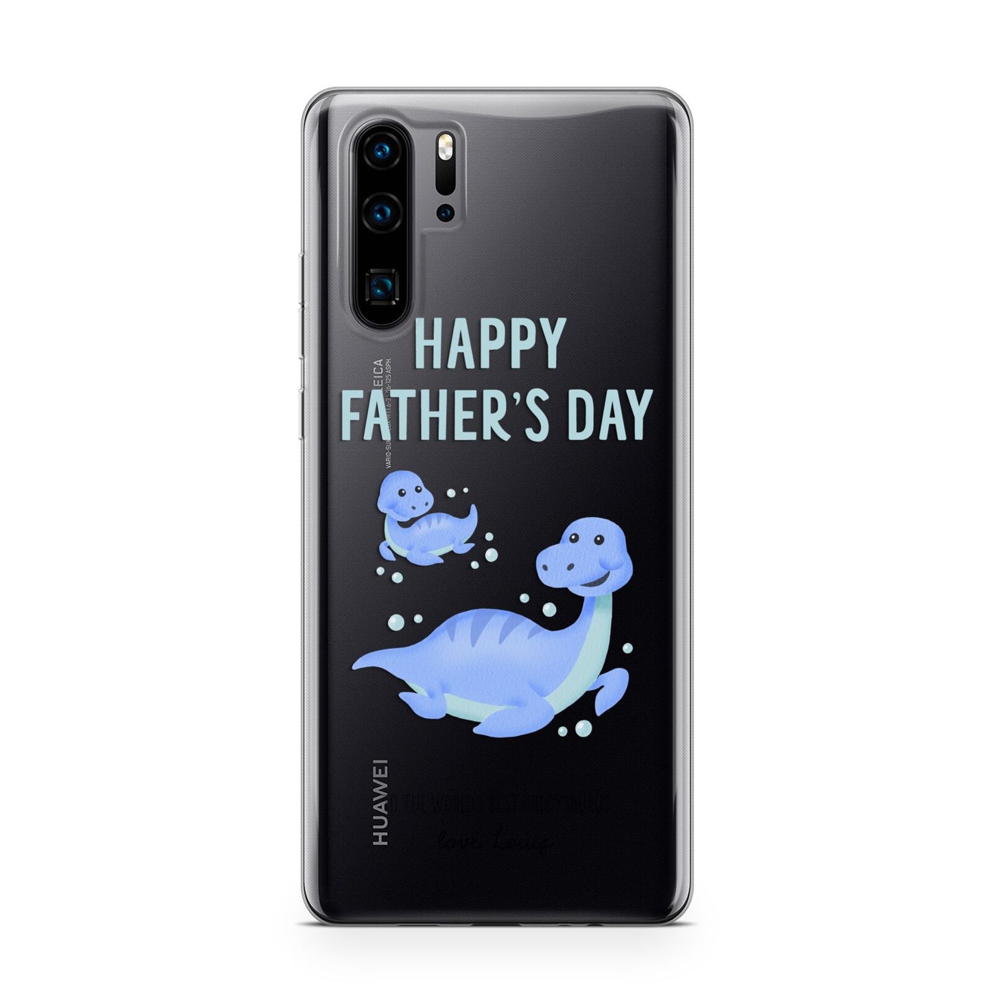 Personalised Fathers Day Dinosaur Huawei P30 Pro Phone Case