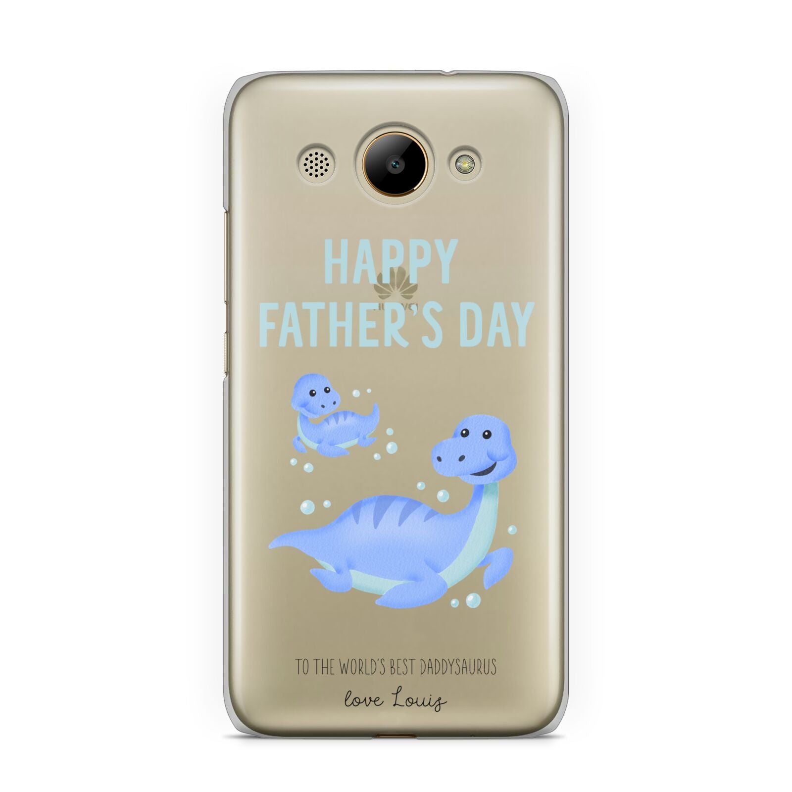 Personalised Fathers Day Dinosaur Huawei Y3 2017