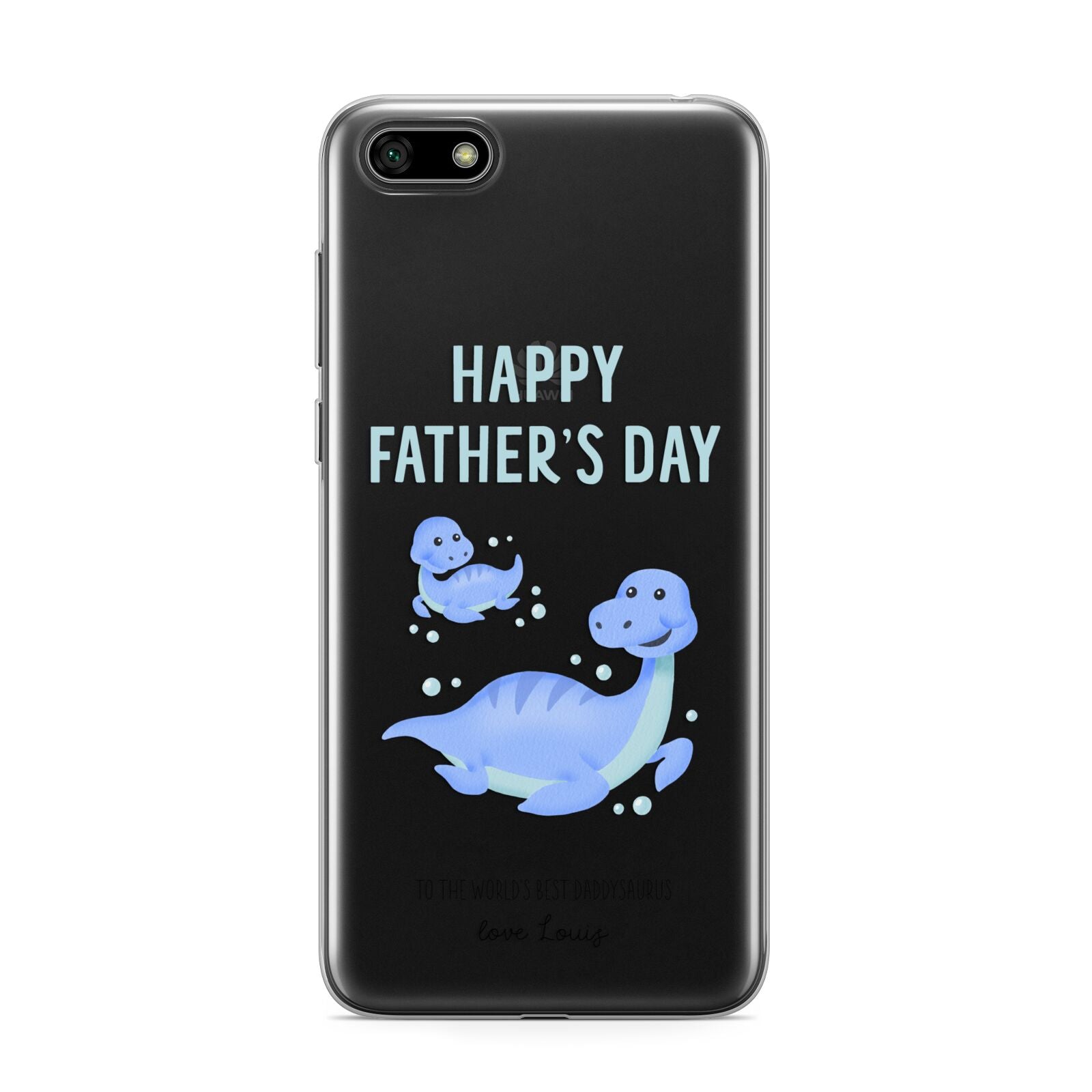 Personalised Fathers Day Dinosaur Huawei Y5 Prime 2018 Phone Case