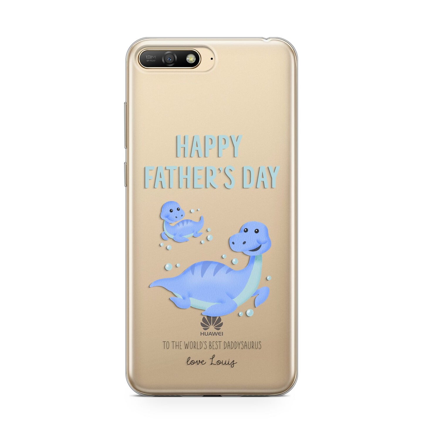 Personalised Fathers Day Dinosaur Huawei Y6 2018