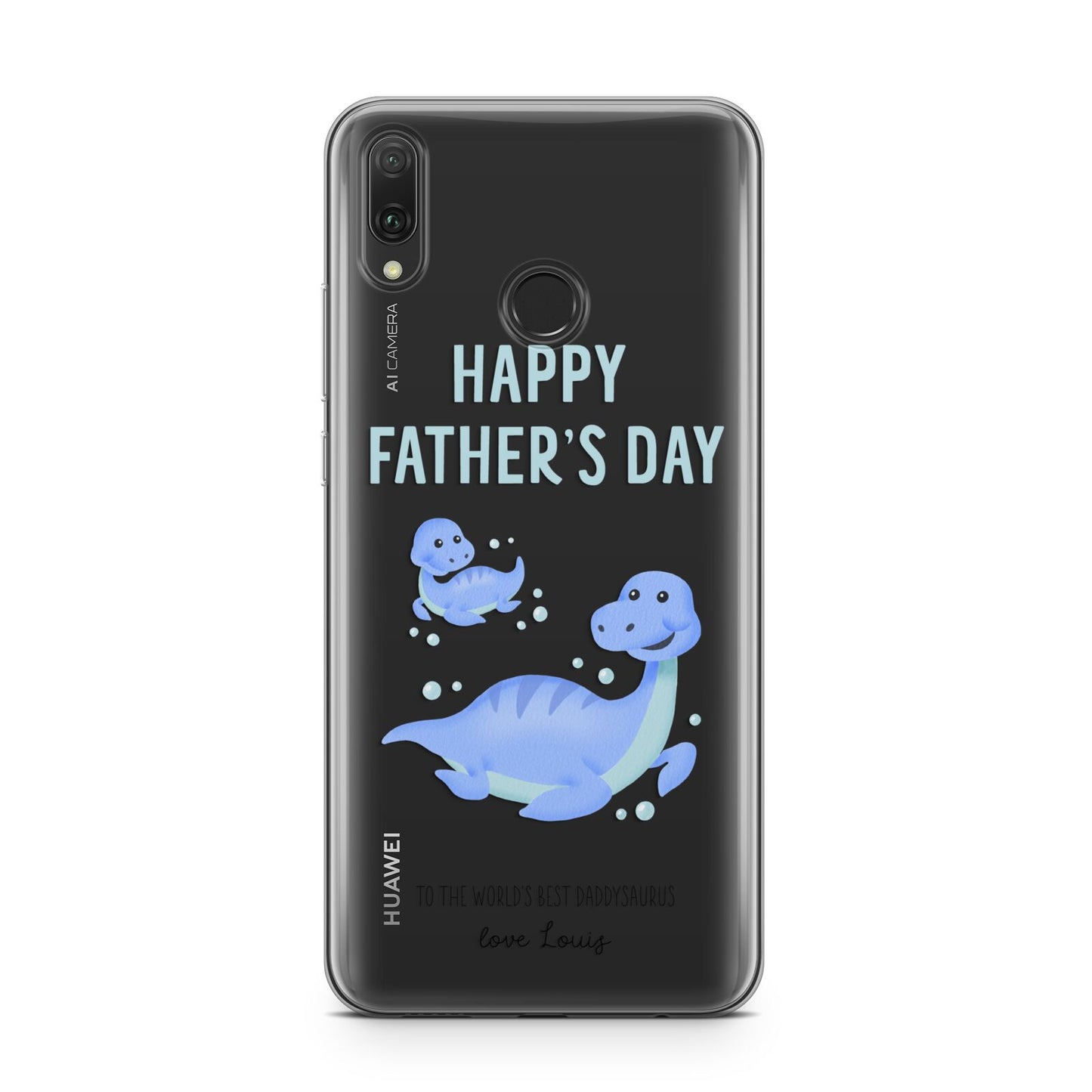 Personalised Fathers Day Dinosaur Huawei Y9 2019