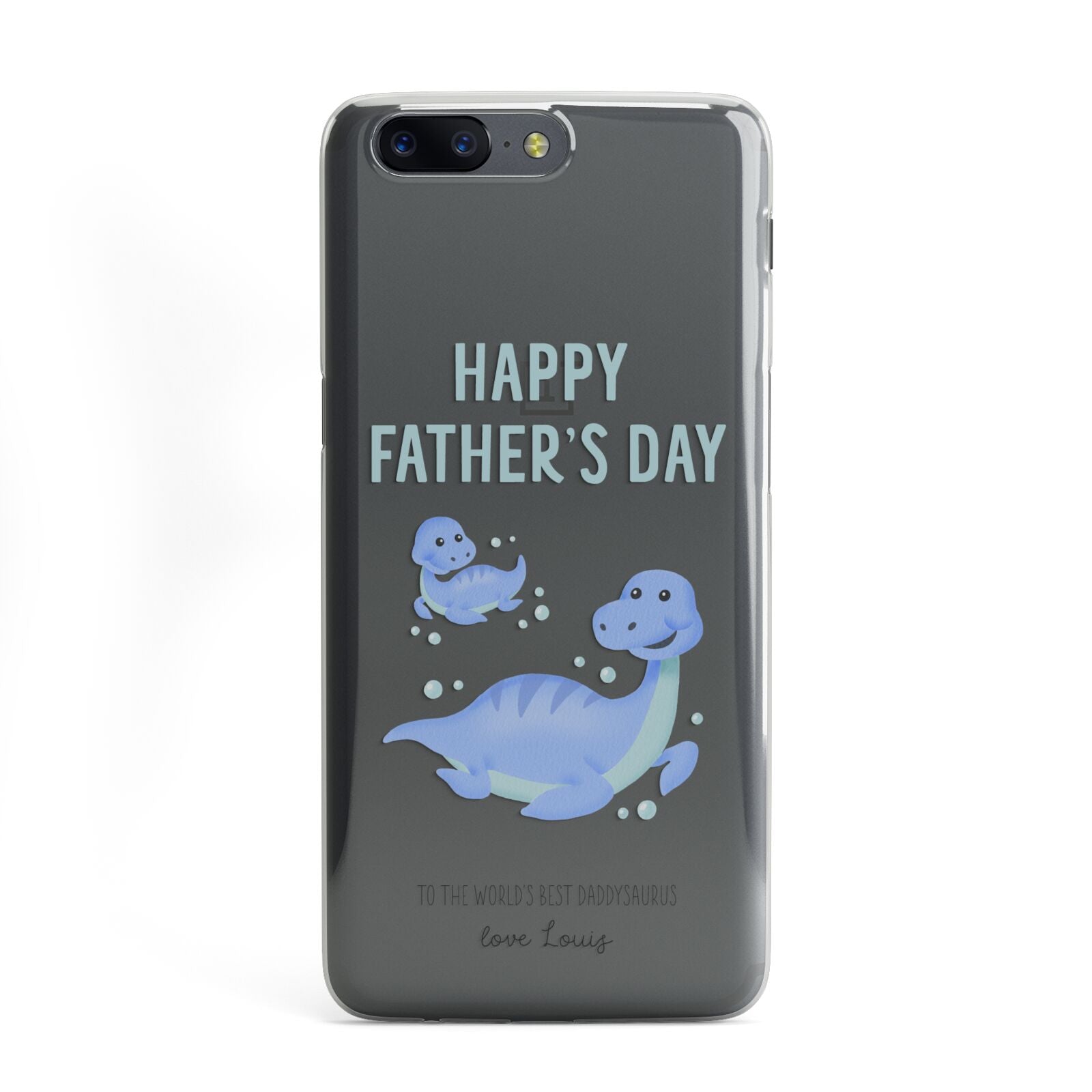 Personalised Fathers Day Dinosaur OnePlus Case