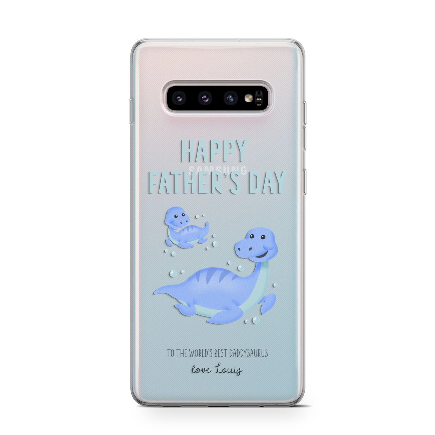 Personalised Fathers Day Dinosaur Protective Samsung Galaxy Case