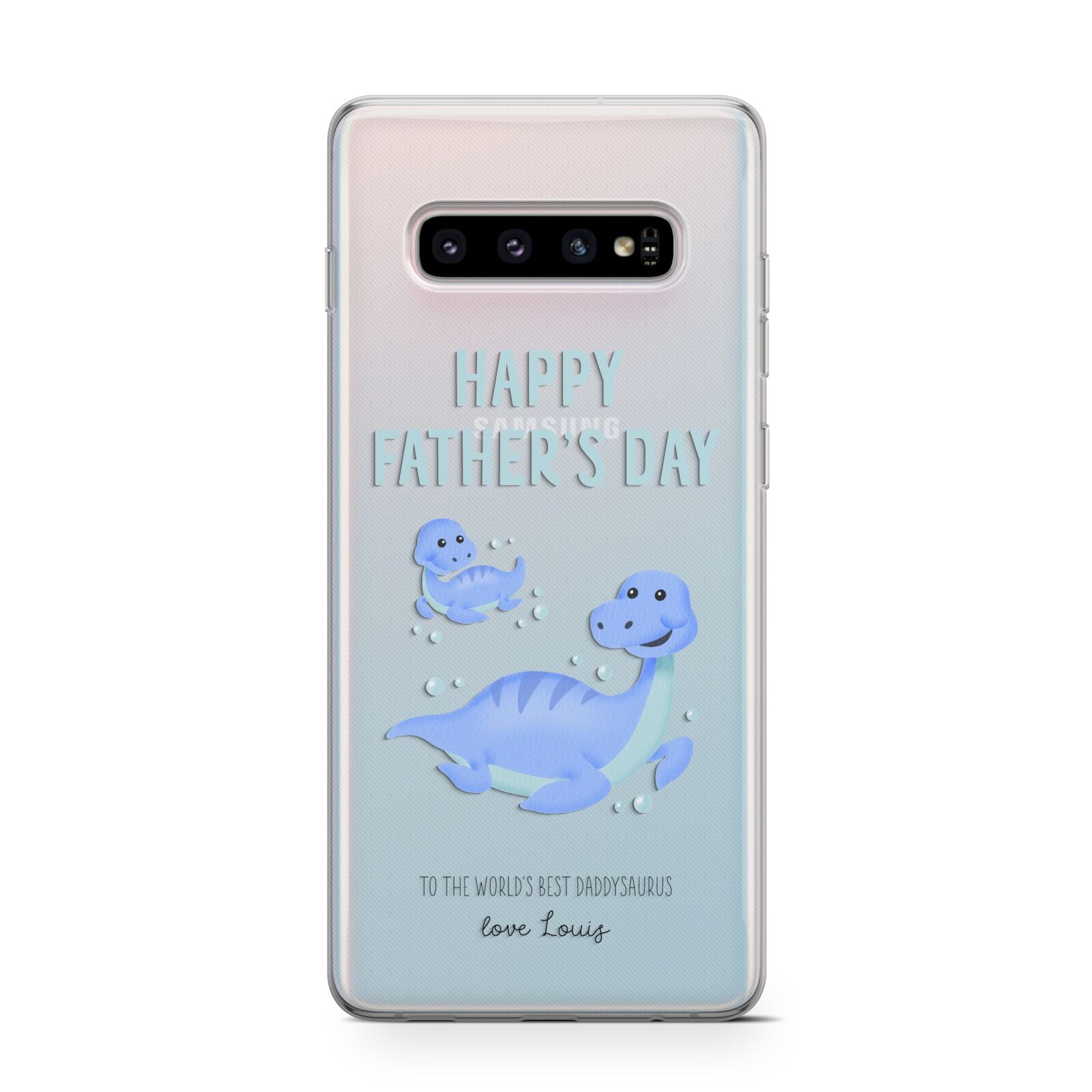 Personalised Fathers Day Dinosaur Protective Samsung Galaxy Case