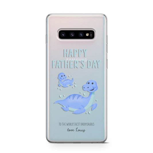 Personalised Fathers Day Dinosaur Protective Samsung Galaxy Case