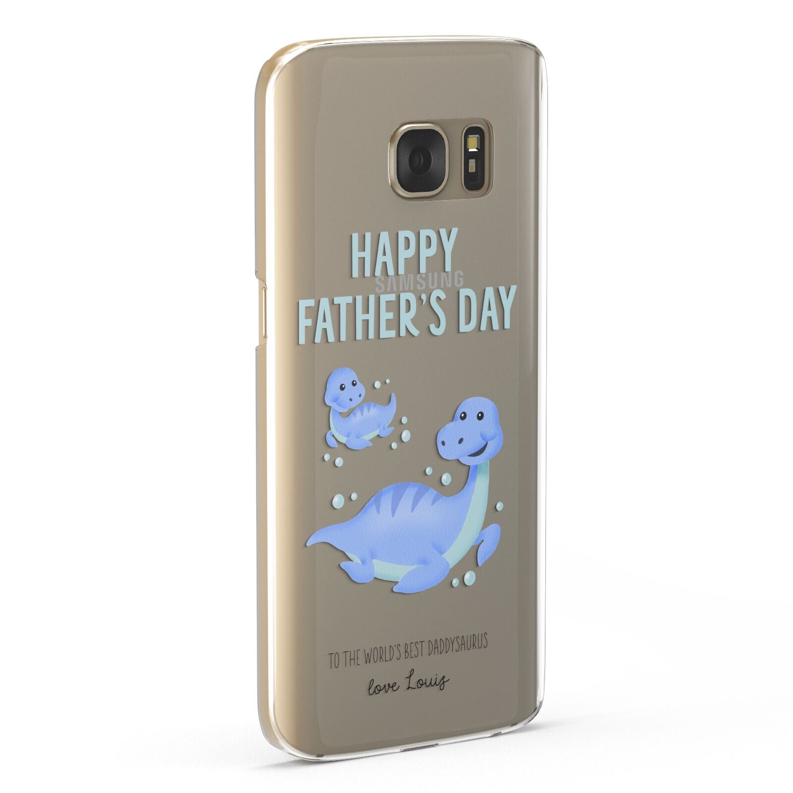 Personalised Fathers Day Dinosaur Samsung Galaxy Case Fourty Five Degrees