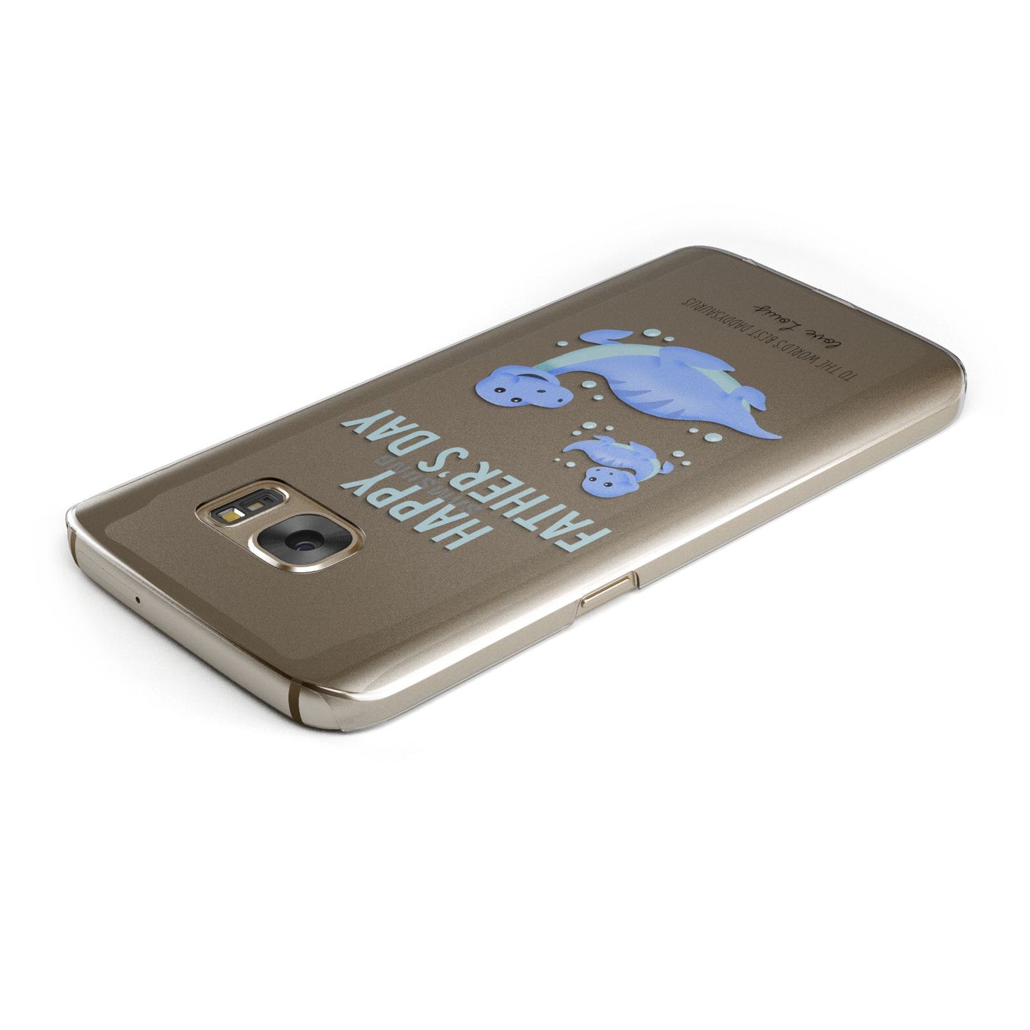 Personalised Fathers Day Dinosaur Samsung Galaxy Case Top Cutout