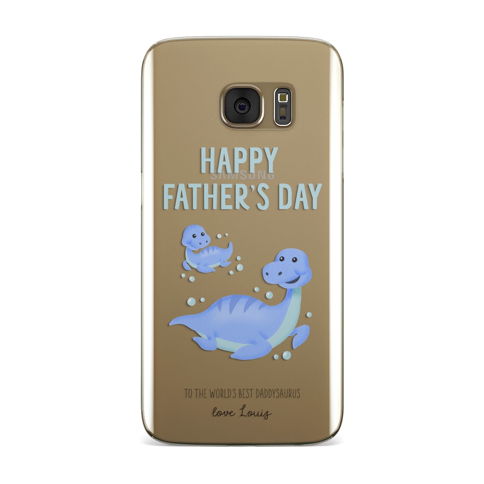 Personalised Fathers Day Dinosaur Samsung Galaxy Case