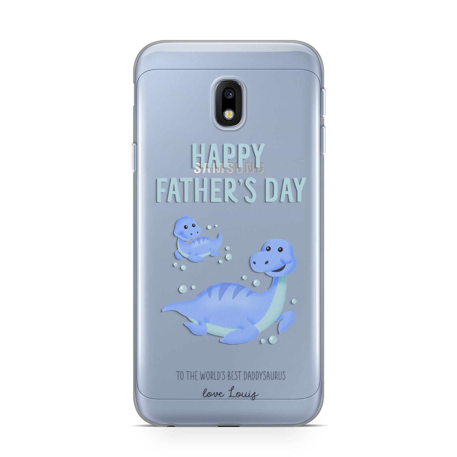 Personalised Fathers Day Dinosaur Samsung Galaxy J3 2017 Case