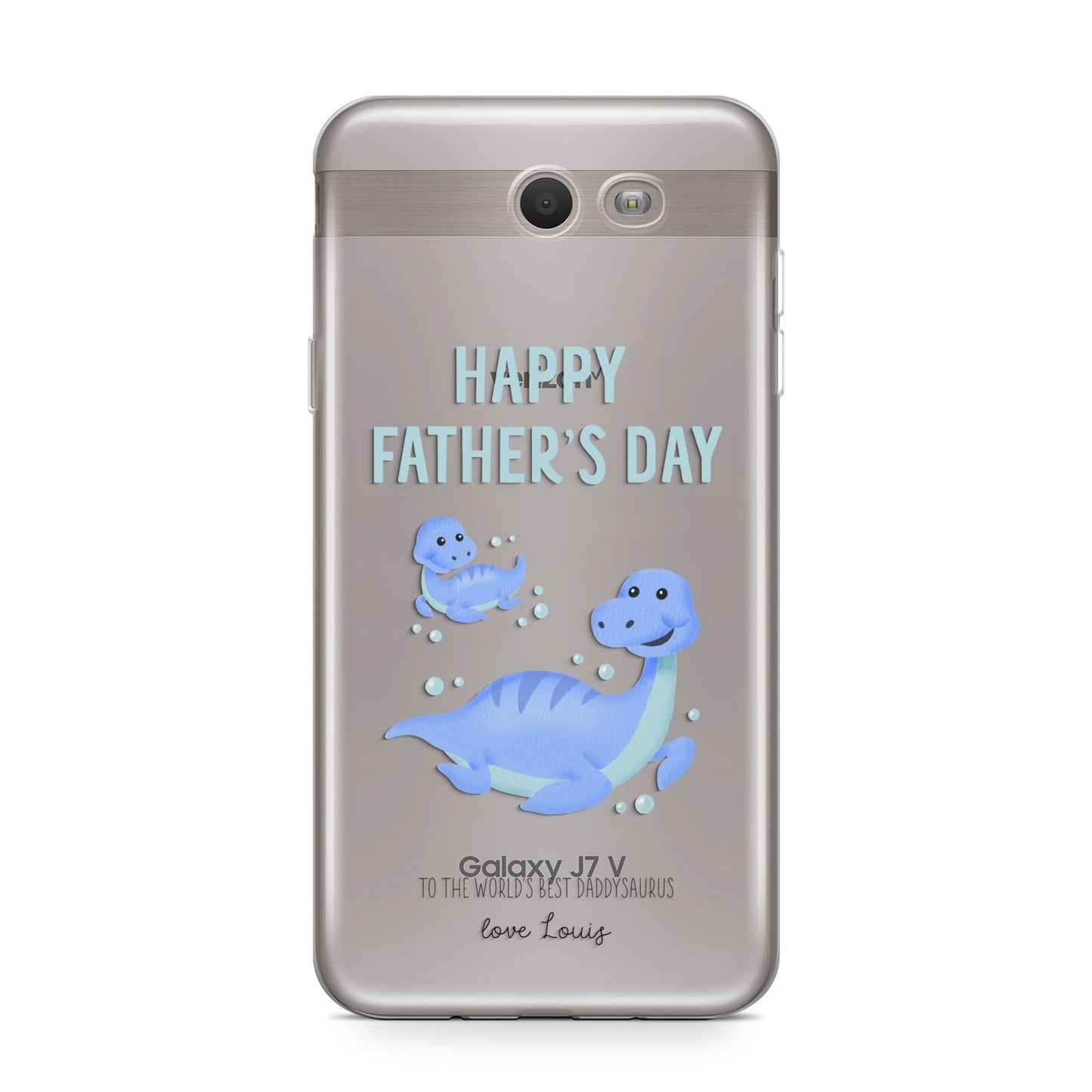 Personalised Fathers Day Dinosaur Samsung Galaxy J7 2017 Case