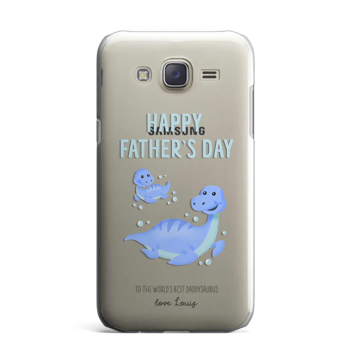 Personalised Fathers Day Dinosaur Samsung Galaxy J7 Case