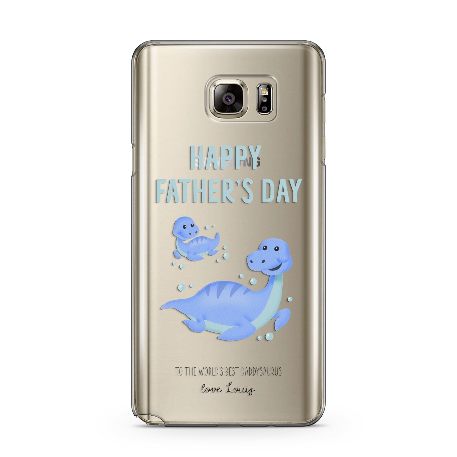 Personalised Fathers Day Dinosaur Samsung Galaxy Note 5 Case