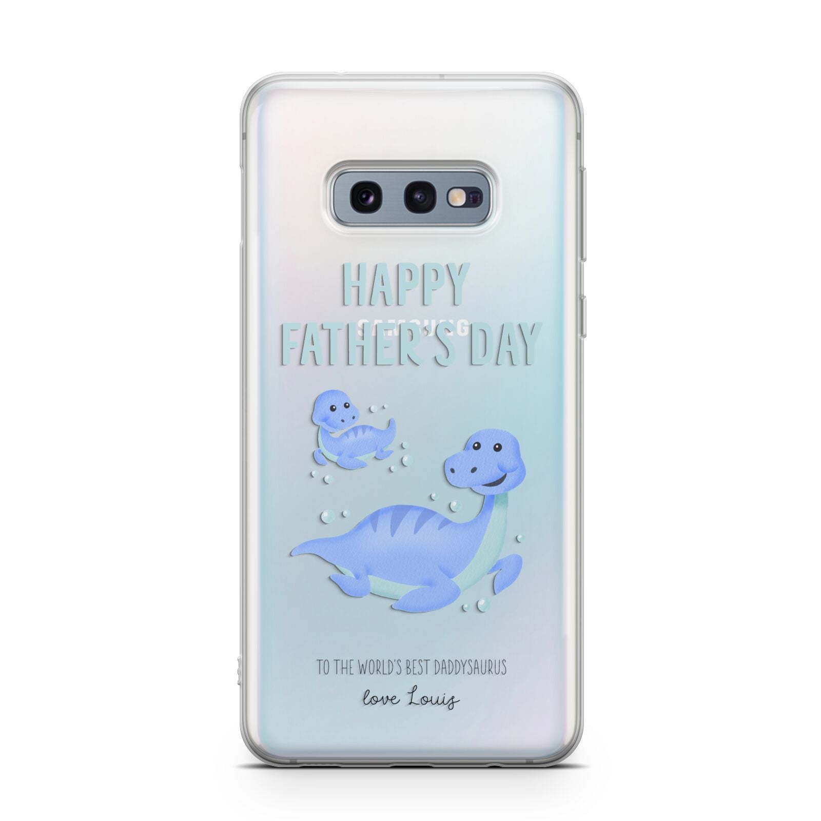 Personalised Fathers Day Dinosaur Samsung Galaxy S10E Case