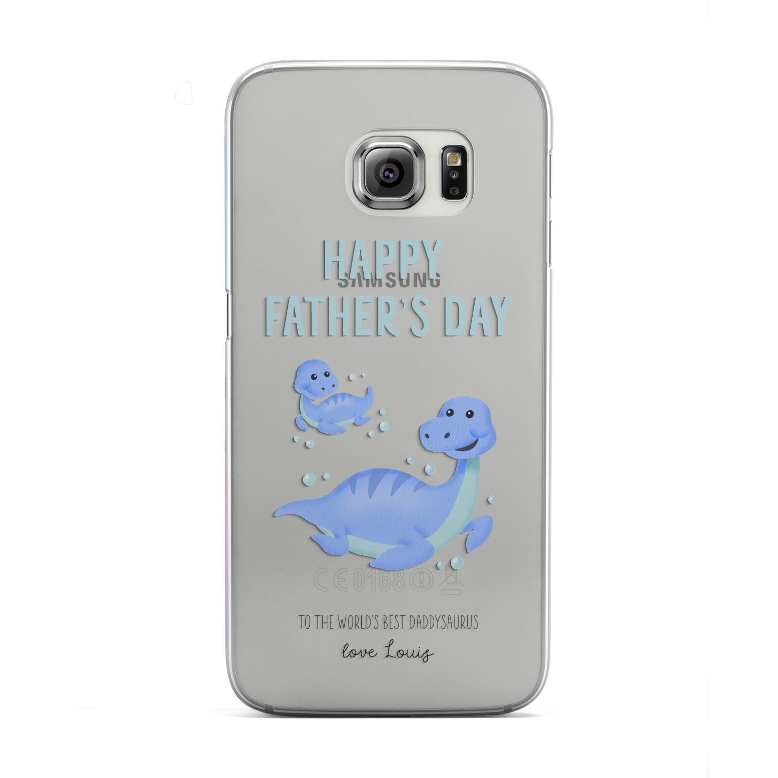 Personalised Fathers Day Dinosaur Samsung Galaxy S6 Edge Case