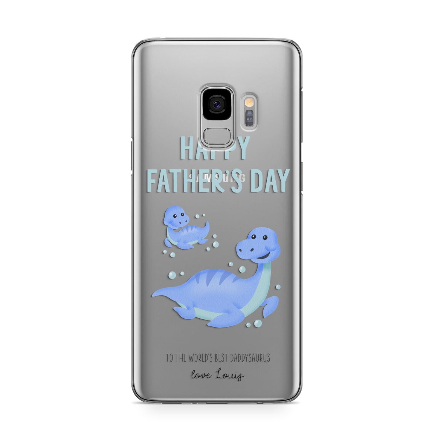 Personalised Fathers Day Dinosaur Samsung Galaxy S9 Case