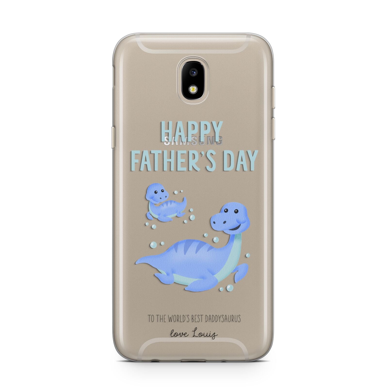 Personalised Fathers Day Dinosaur Samsung J5 2017 Case