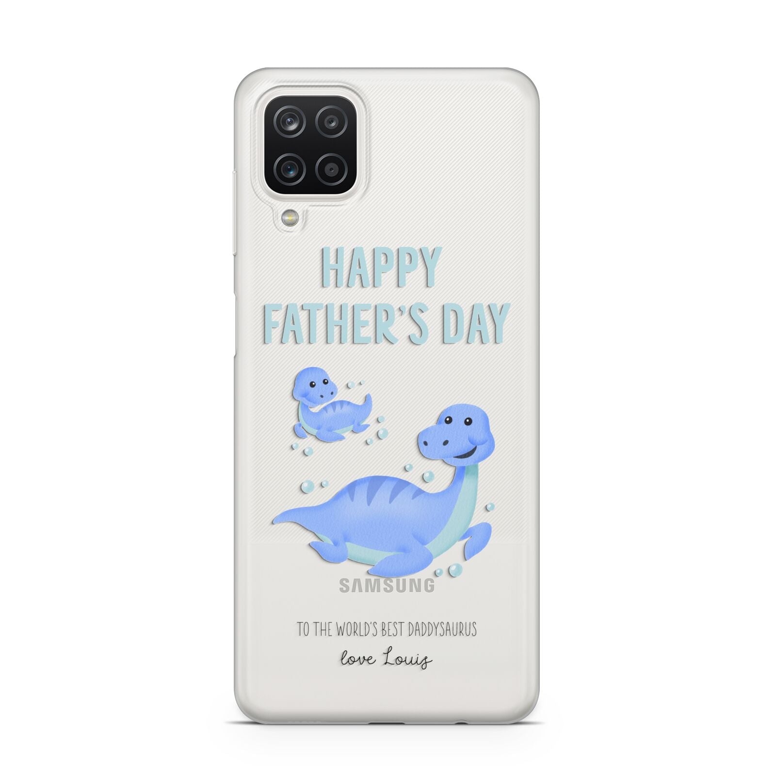 Personalised Fathers Day Dinosaur Samsung M12 Case