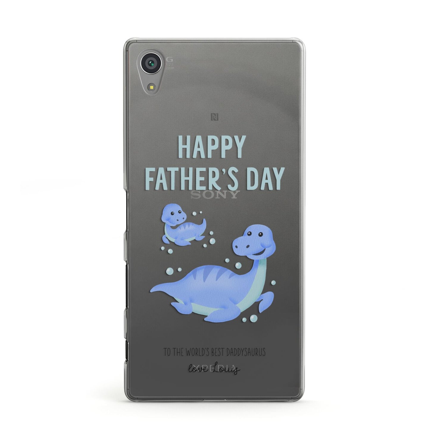 Personalised Fathers Day Dinosaur Sony Xperia Case