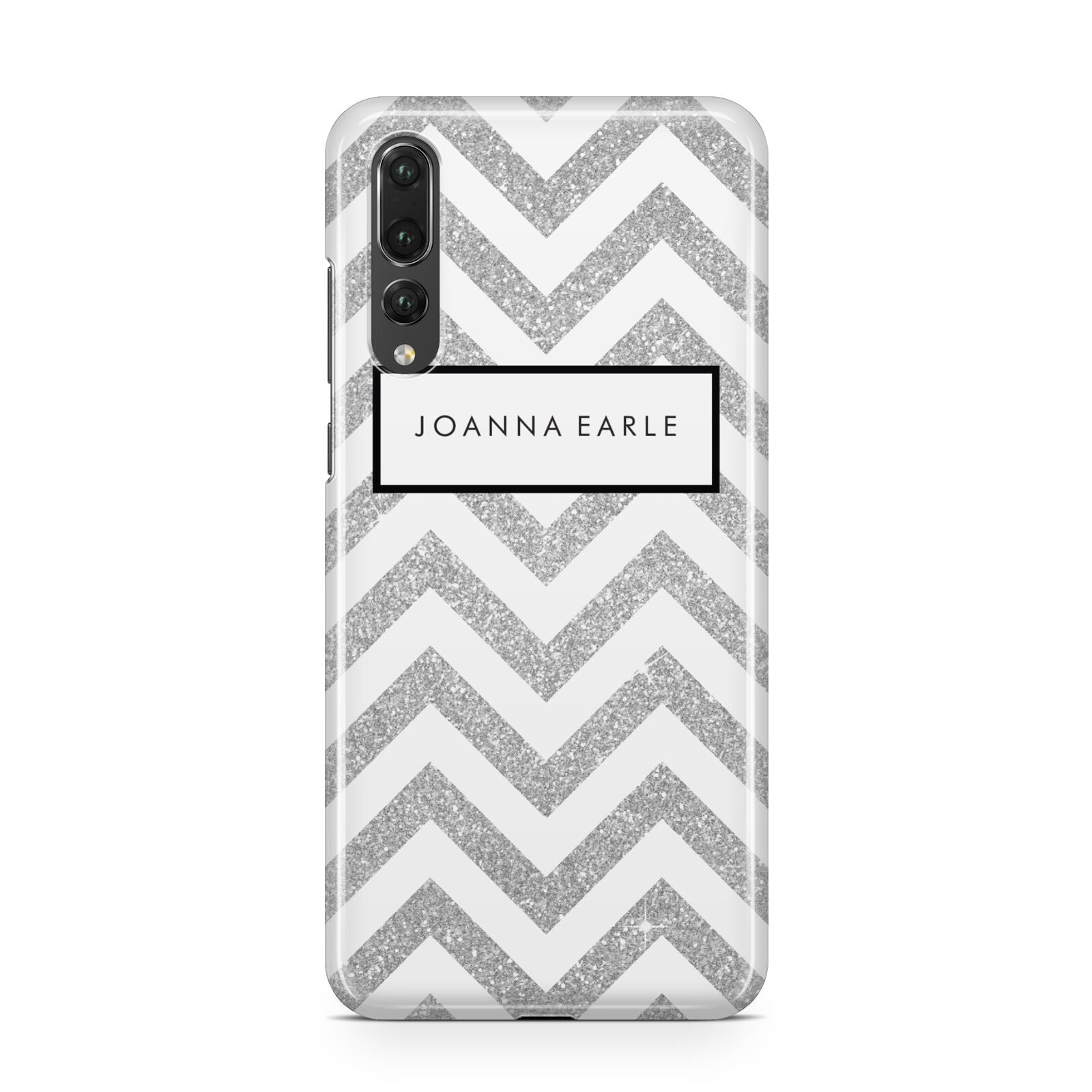 Personalised Faux Glitter Custom Name Initials Huawei P20 Pro Phone Case