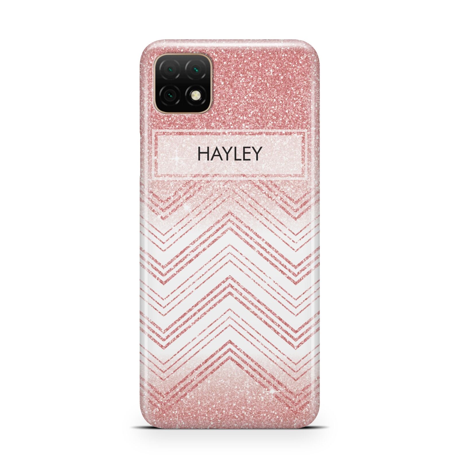 Personalised Faux Glitter Effect Name Initials Huawei Enjoy 20 Phone Case