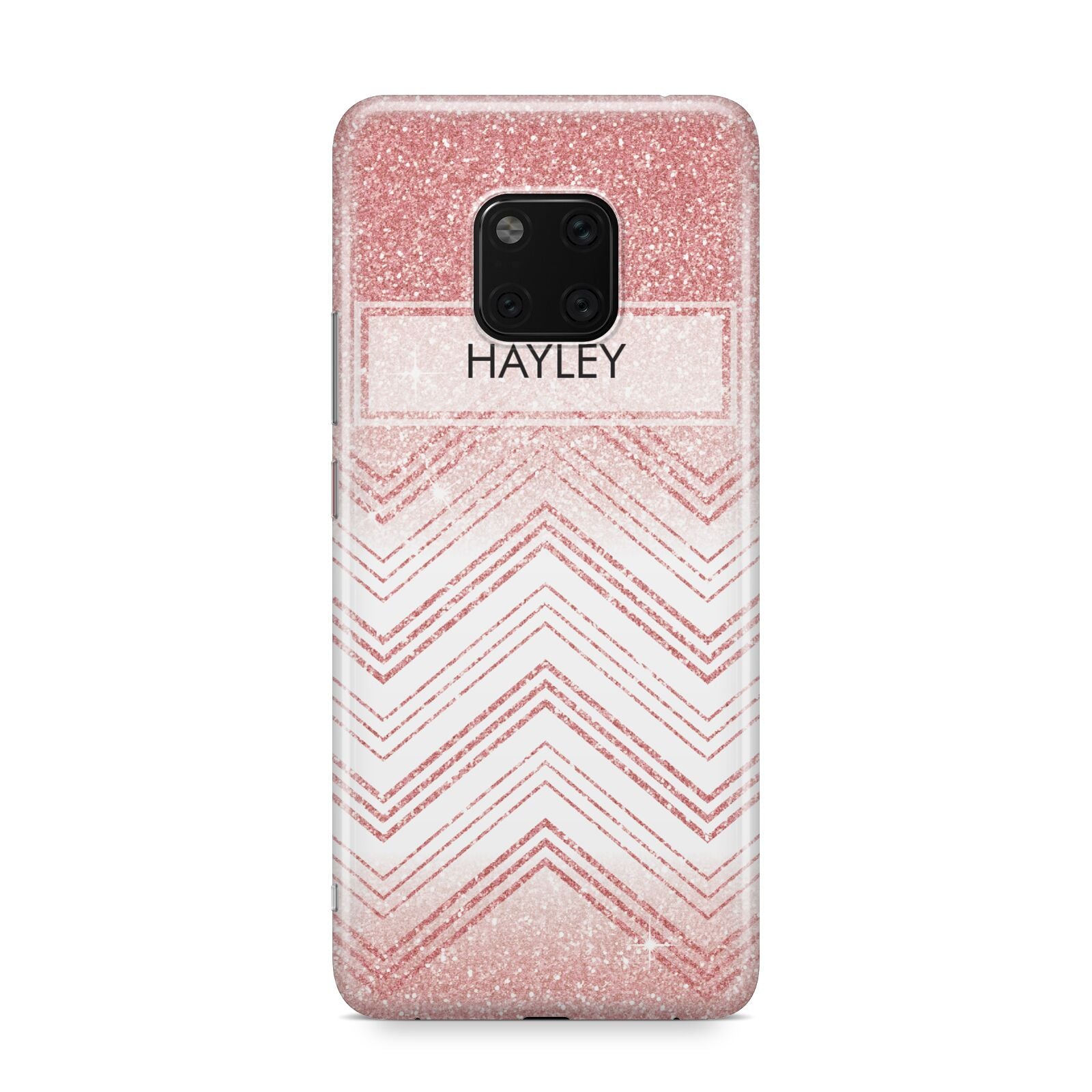 Personalised Faux Glitter Effect Name Initials Huawei Mate 20 Pro Phone Case