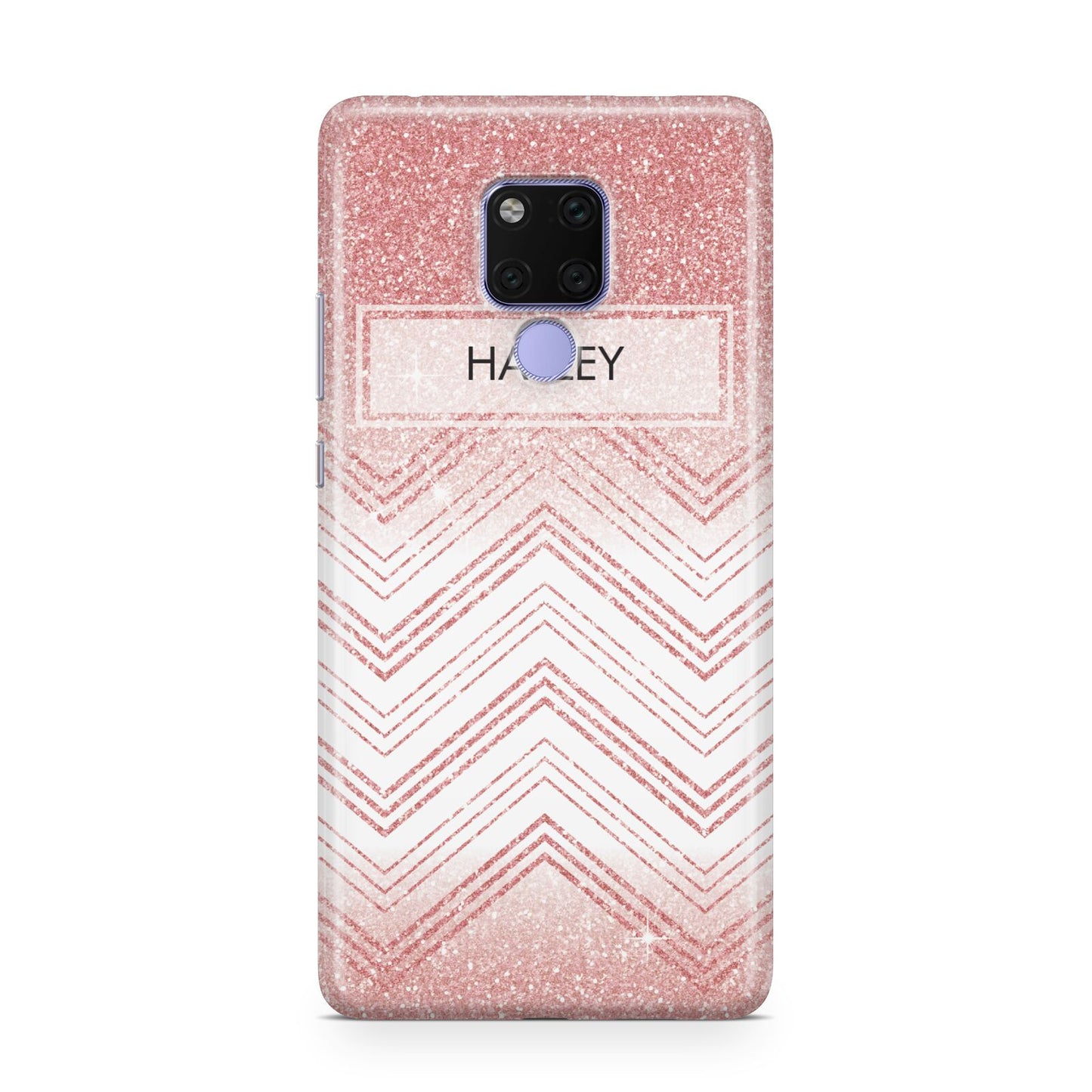 Personalised Faux Glitter Effect Name Initials Huawei Mate 20X Phone Case